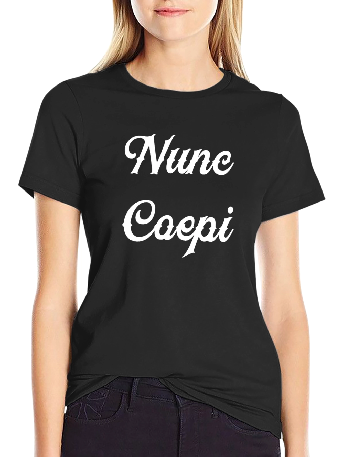 Nunc Coepi T-Shirt - Bold Statement Tee