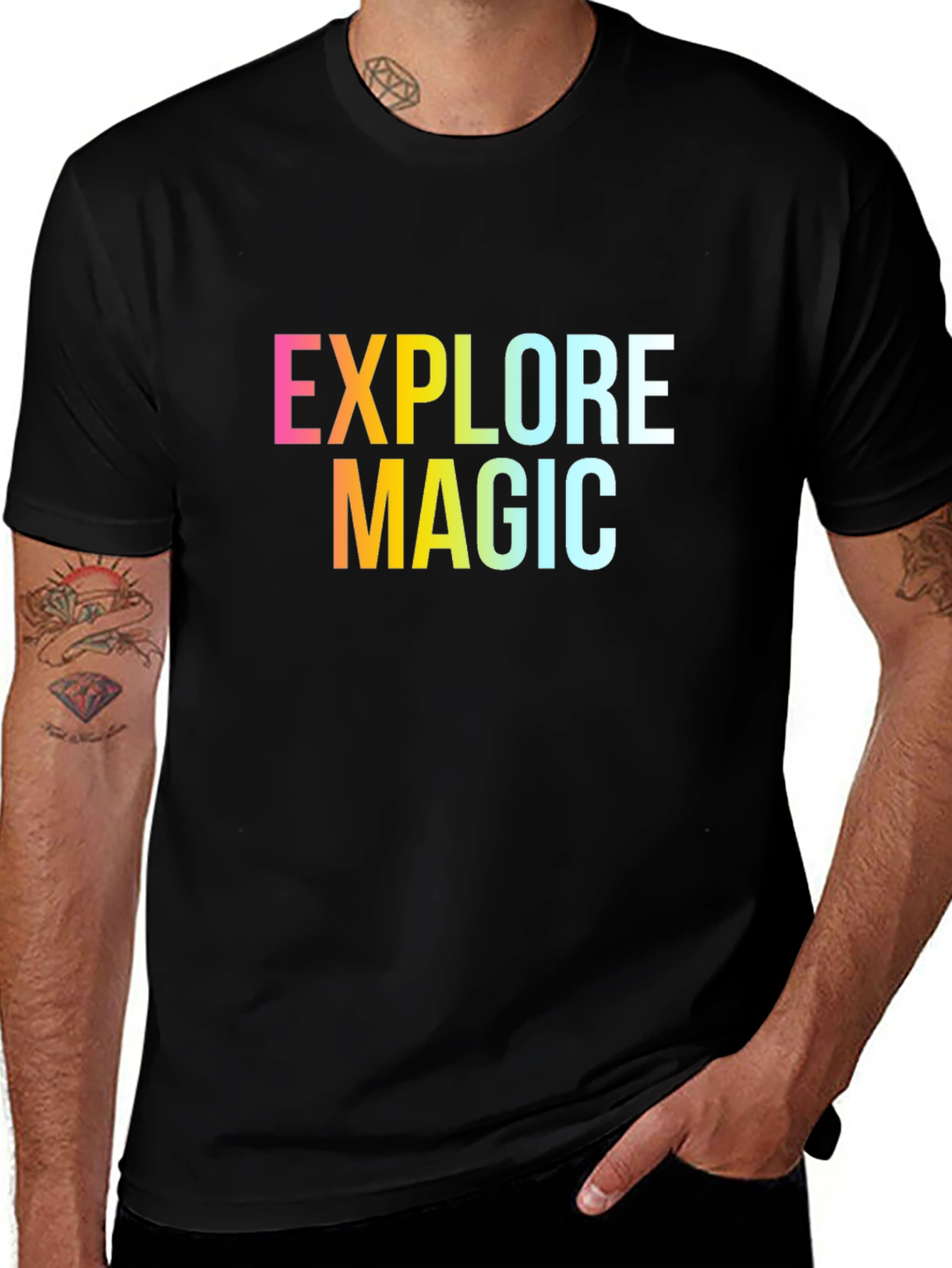 Explore Magic Graphic Tee - Stylish Unisex T-Shirt