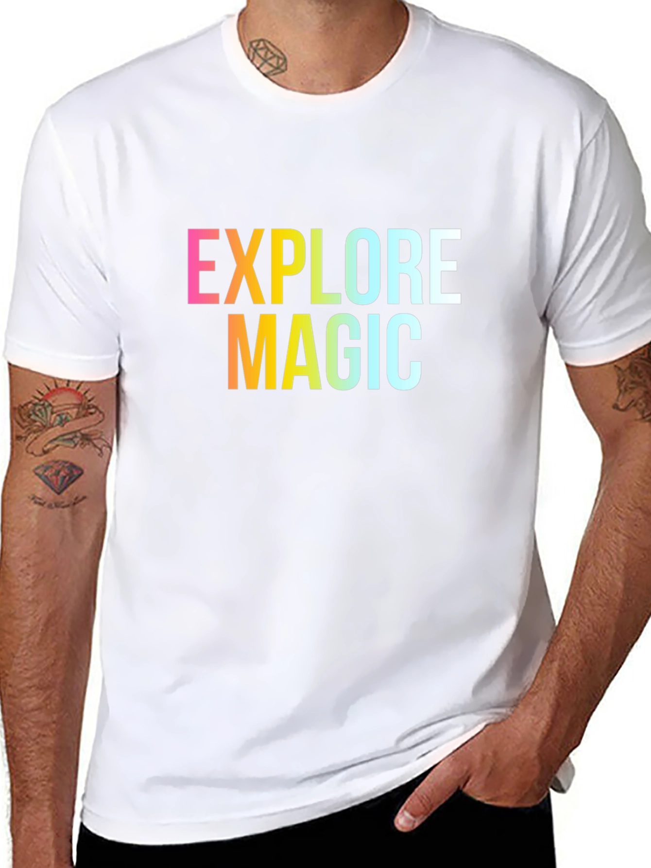 Explore Magic Graphic Tee - Stylish Unisex T-Shirt