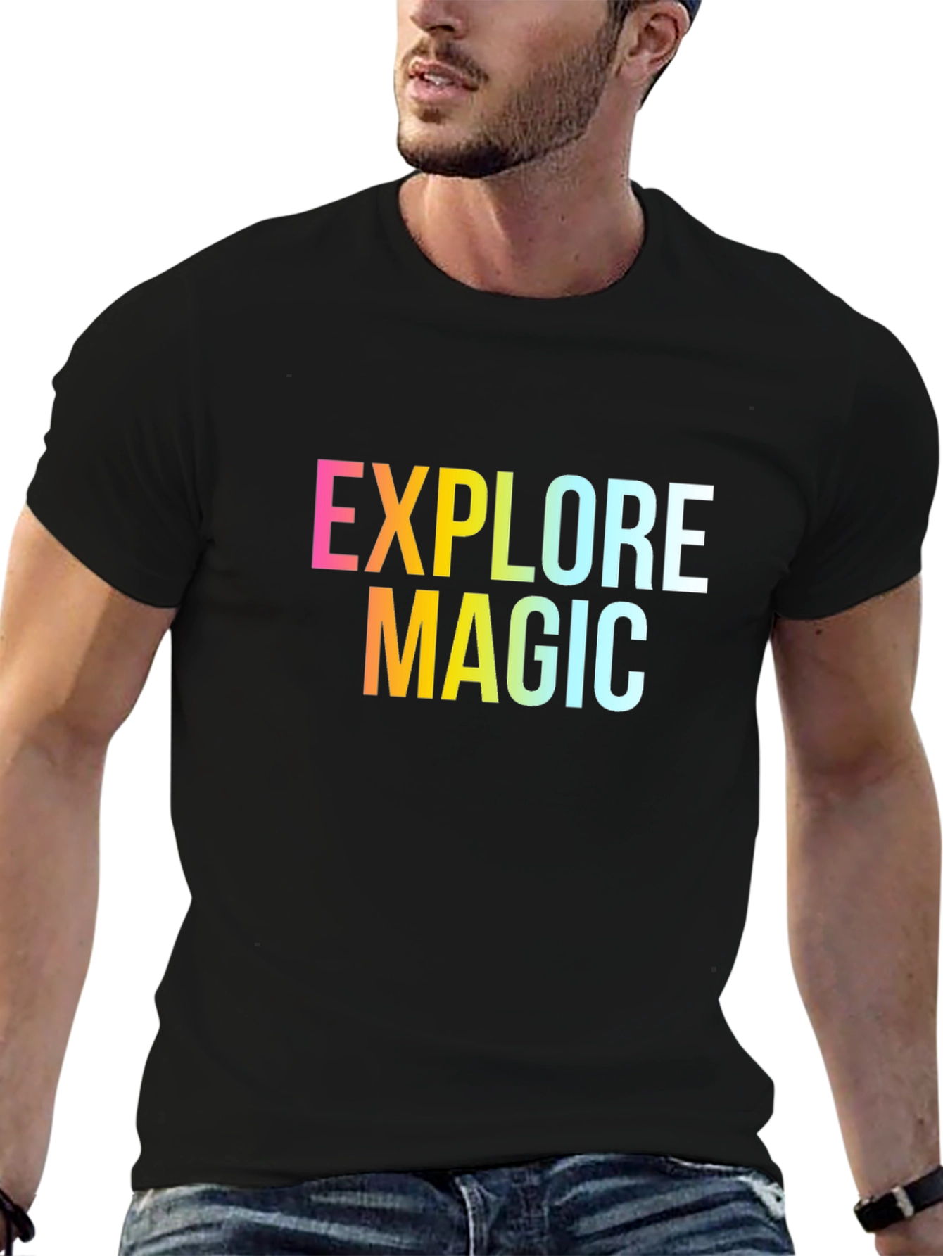 Explore Magic Graphic Tee - Stylish Unisex T-Shirt