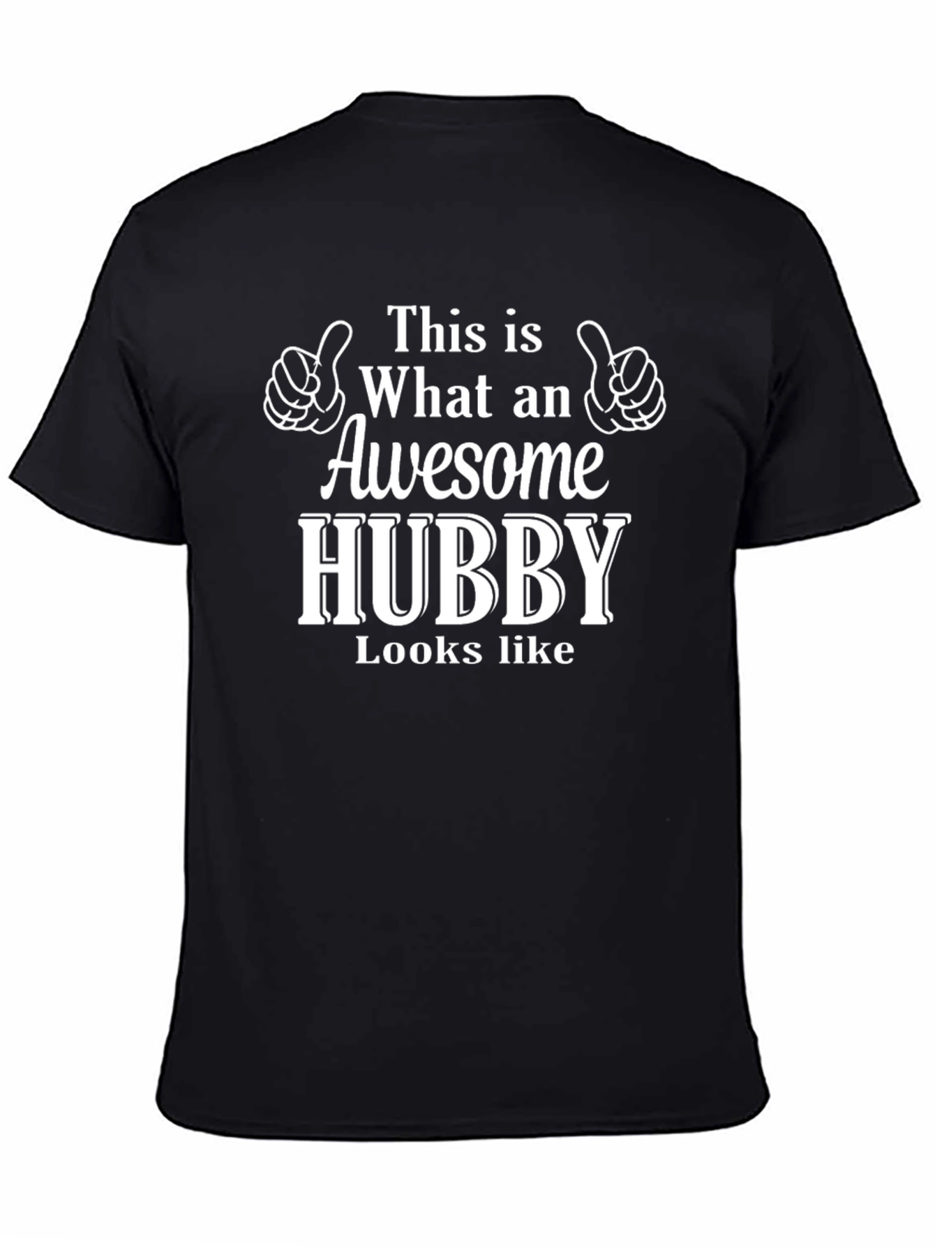 Awesome Hubby Black T-Shirt - Gift for Husband
