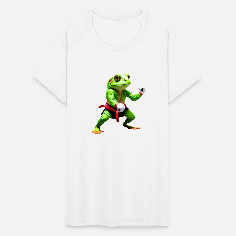 Toad practising karate