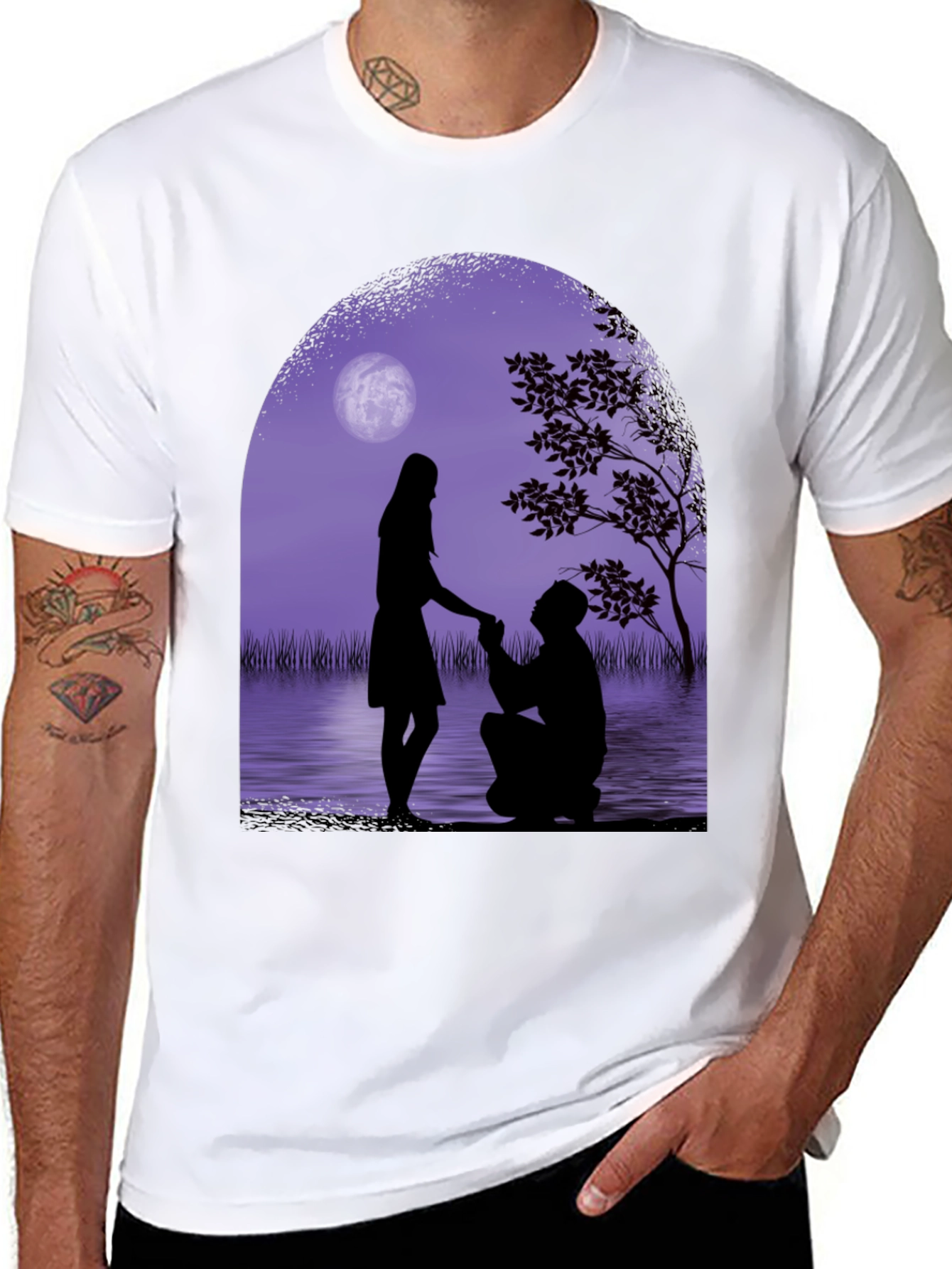 Romantic Proposal Graphic Tee