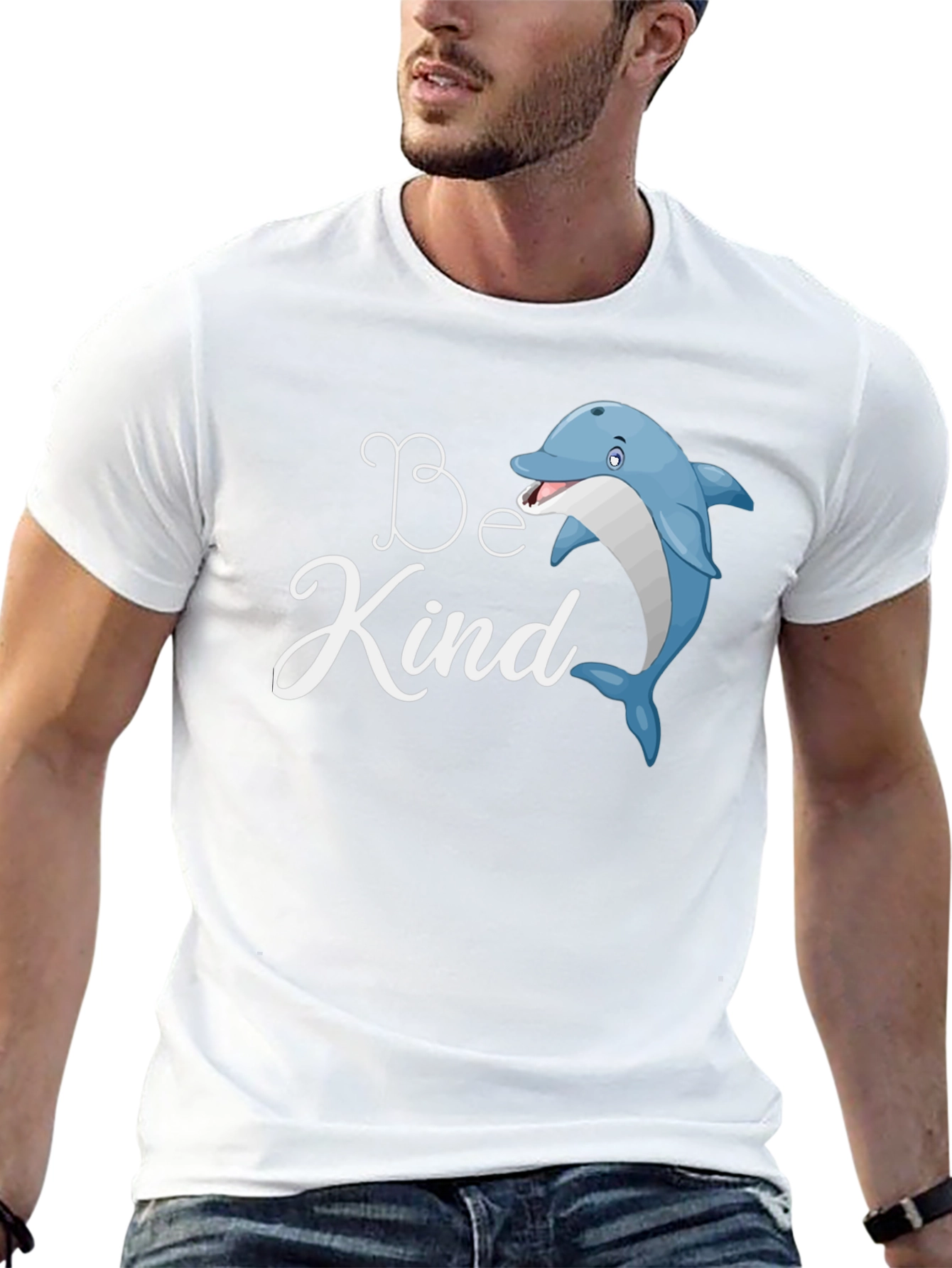 Be Kind Dolphin T-Shirt - Cute Graphic Tee