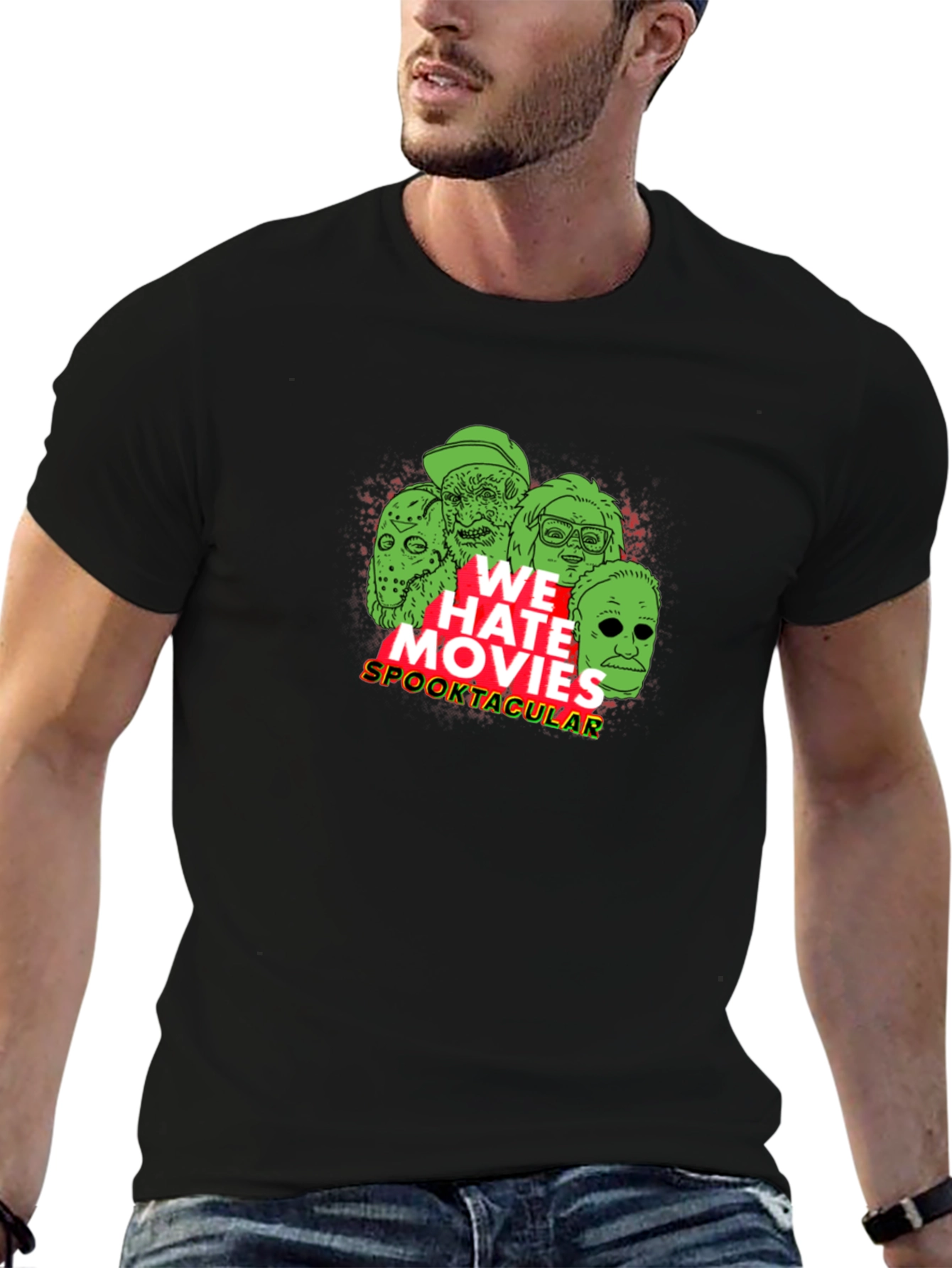 We Hate Movies Spooktacular Black T-Shirt