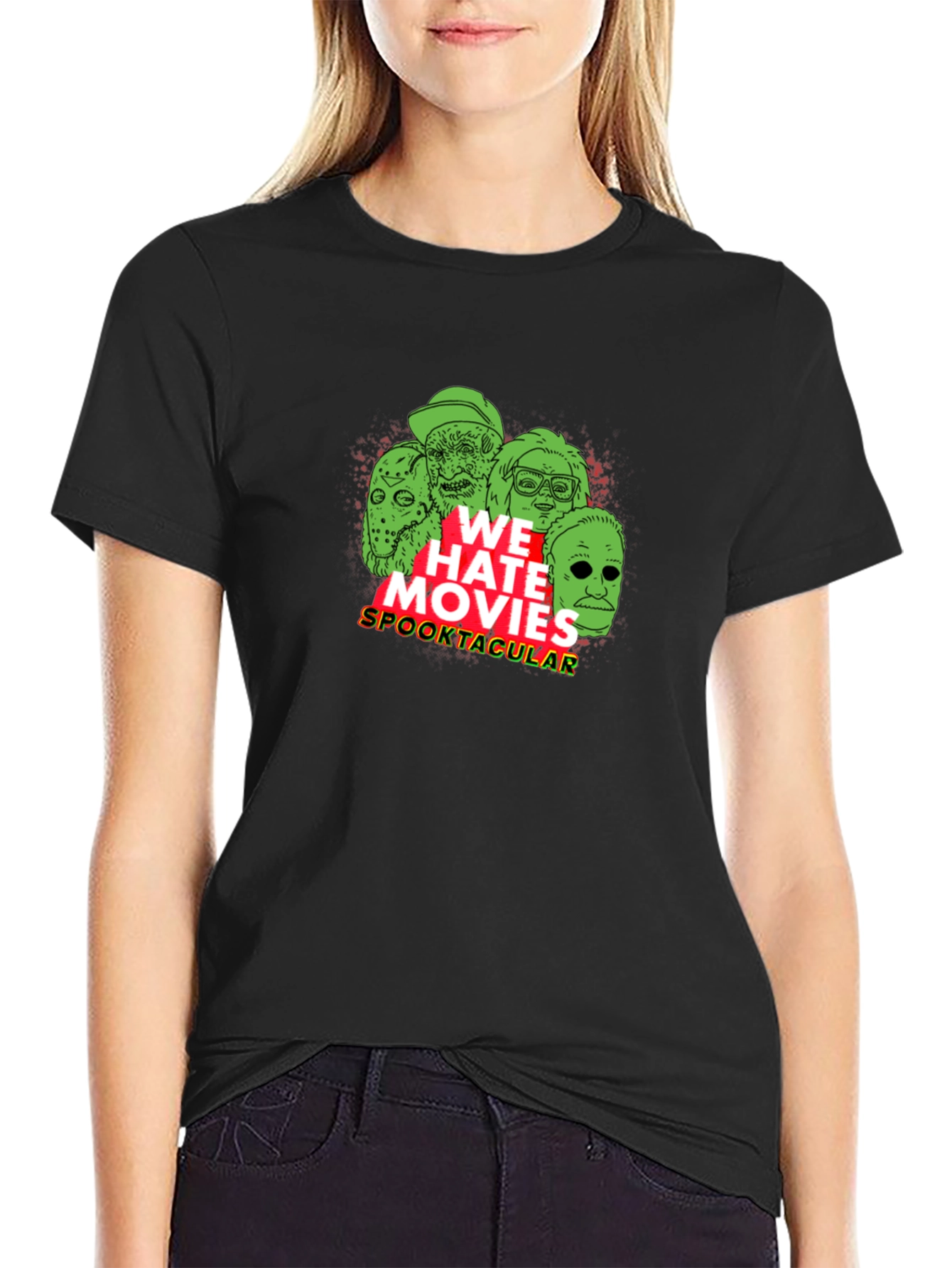 We Hate Movies Spooktacular Black T-Shirt