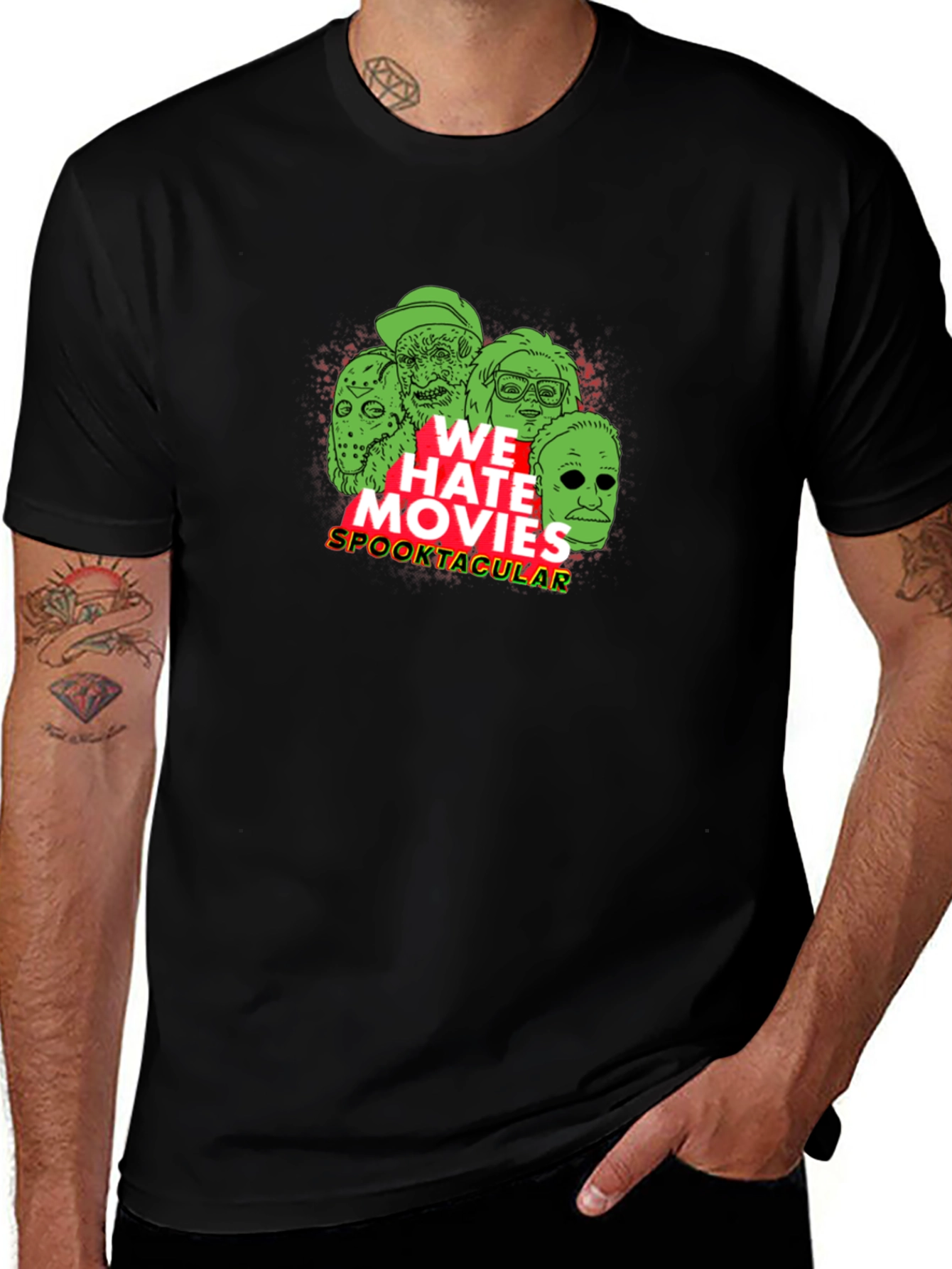 We Hate Movies Spooktacular Black T-Shirt