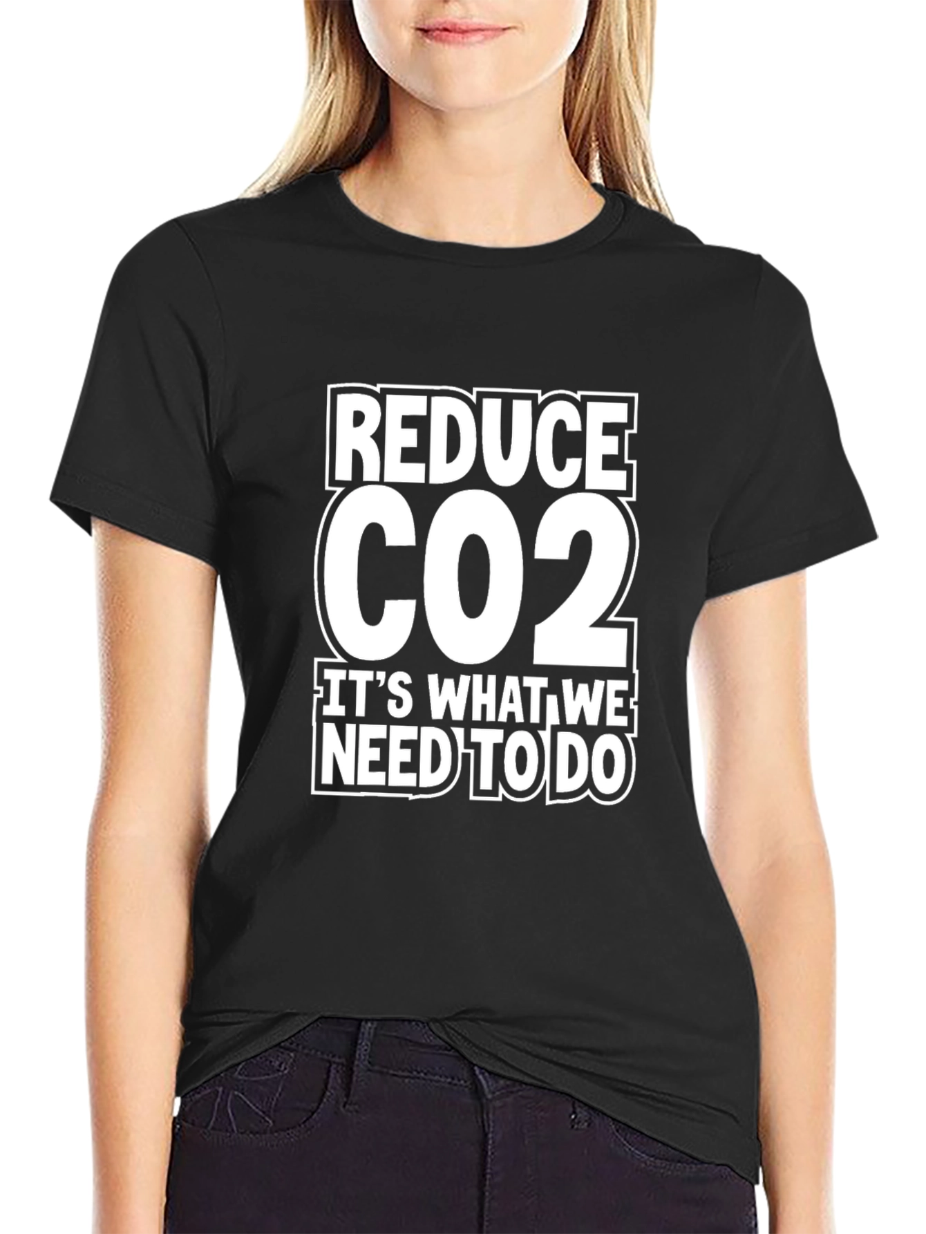 Reduce CO2 T-Shirt: Environmental Awareness Tee