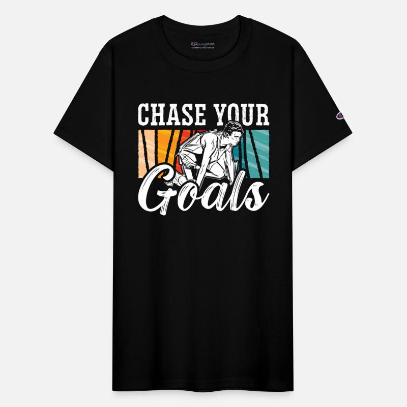 Track And Field Chase Your Goals Retro Sprinting