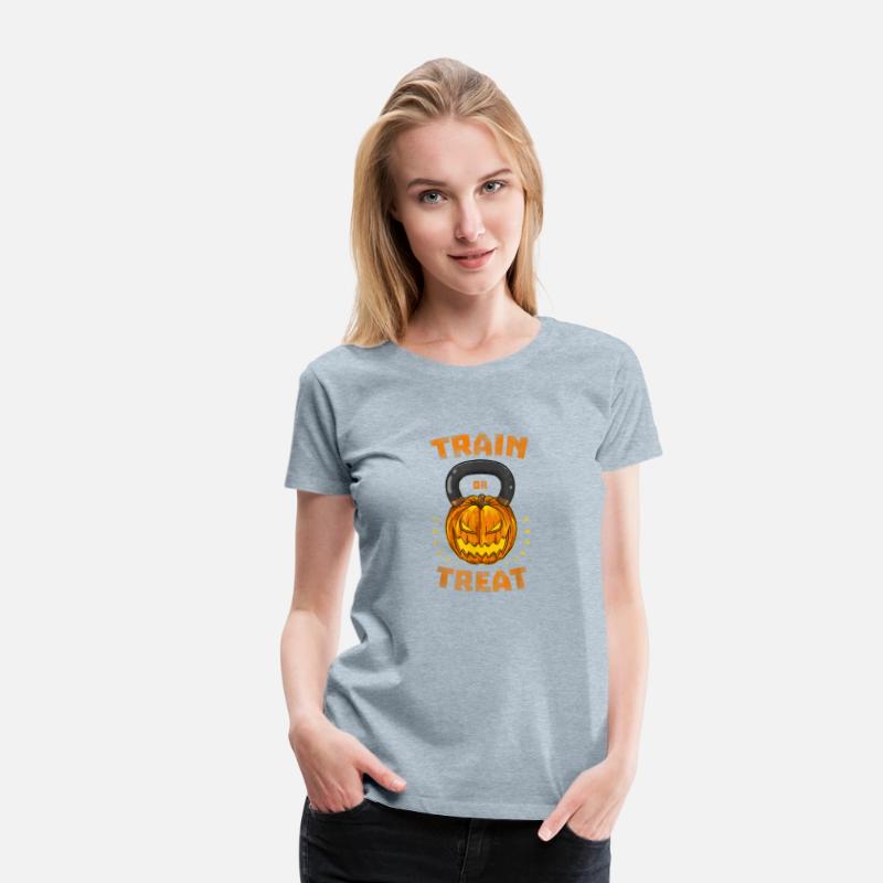 Train Or Treat Pumpkin Kettlebell Halloween
