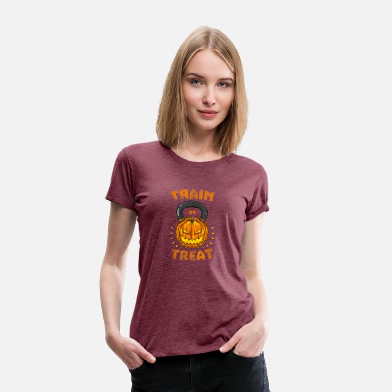 Train Or Treat Pumpkin Kettlebell Halloween