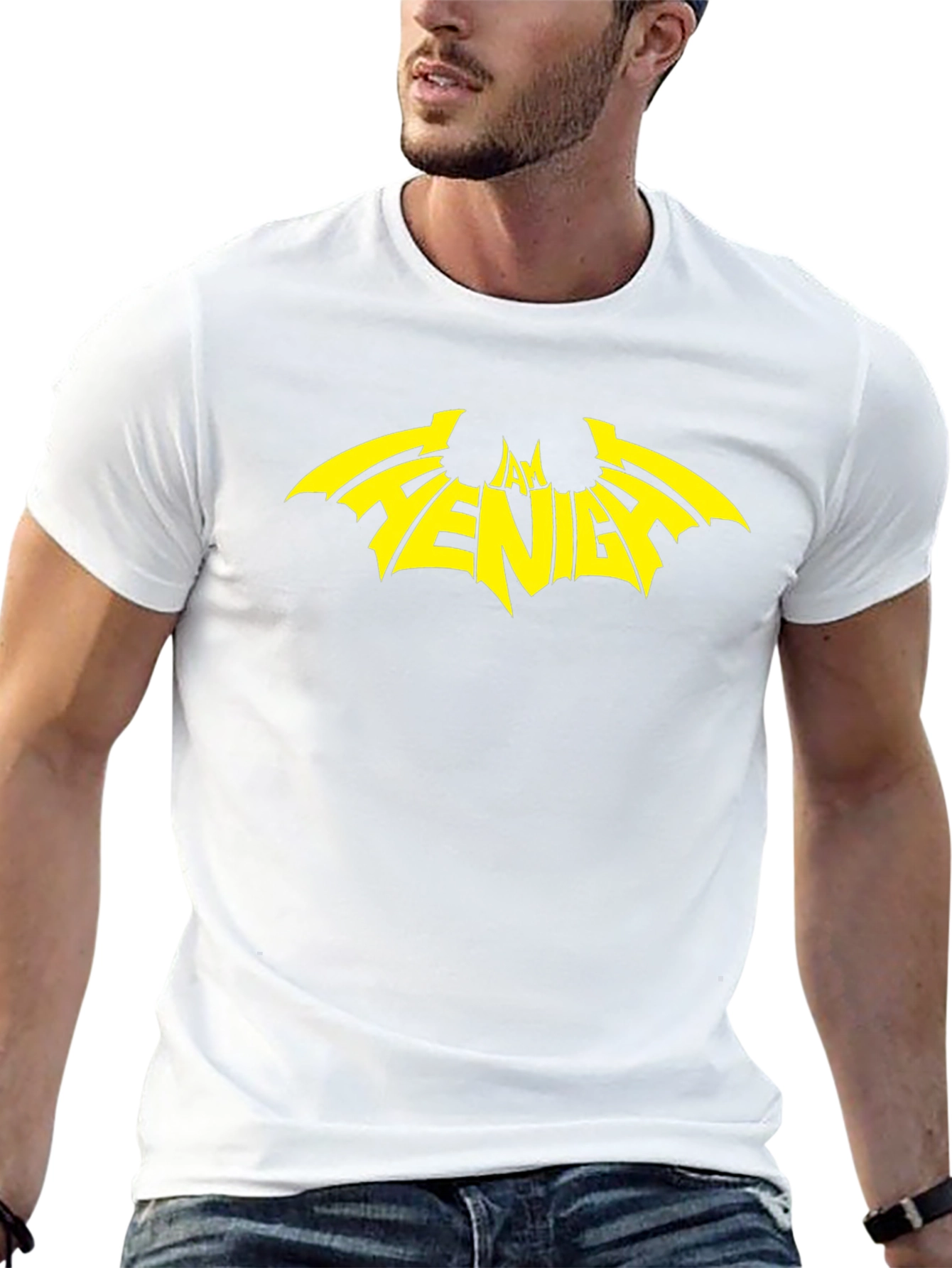 I AM VENGEANCE Batman Inspired Graphic Tee - Black