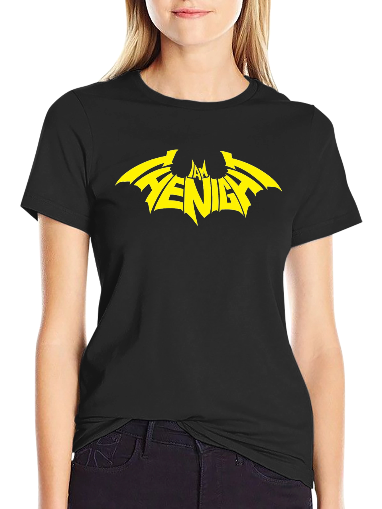 I AM VENGEANCE Batman Inspired Graphic Tee - Black