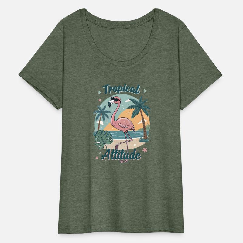 Tropical Attitude – Retro Flamingo Vibes
