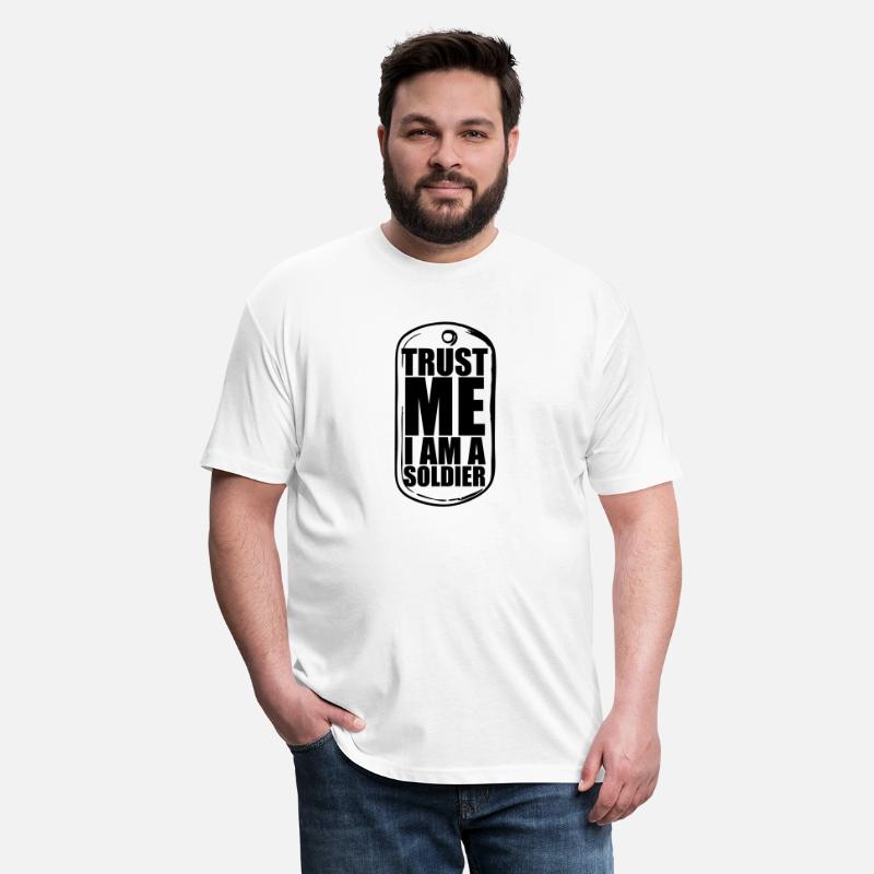 Trust Me I Am A Soldier Dog Tag Necklace Fighter