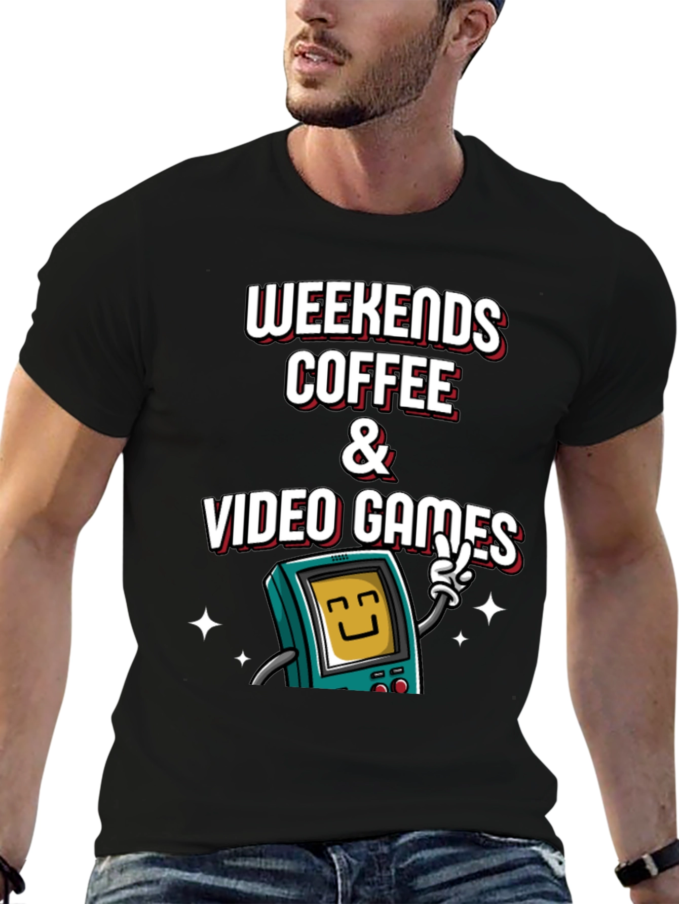 Weekends Coffee & Video Games Graphic Tee
