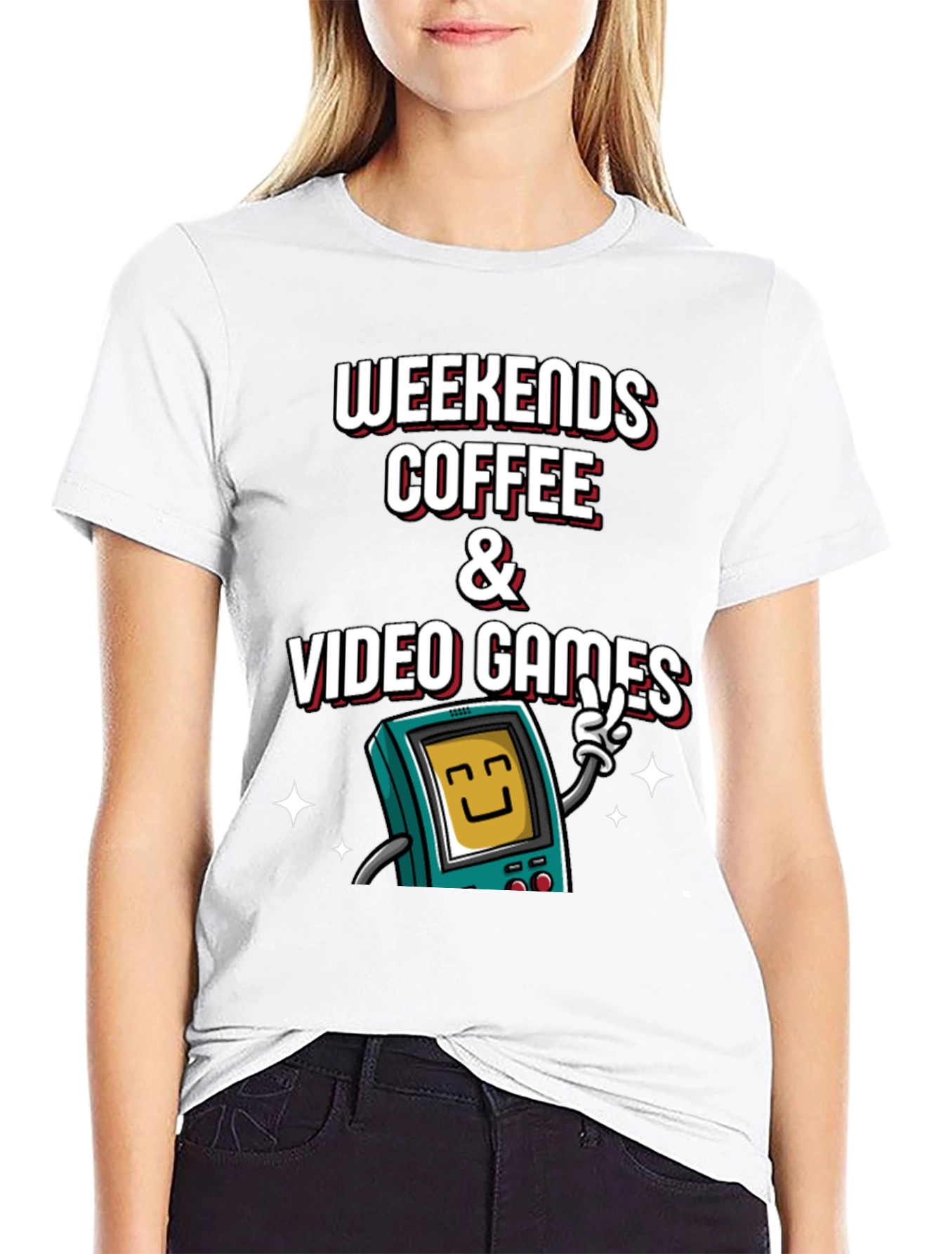 Weekends Coffee & Video Games Graphic Tee