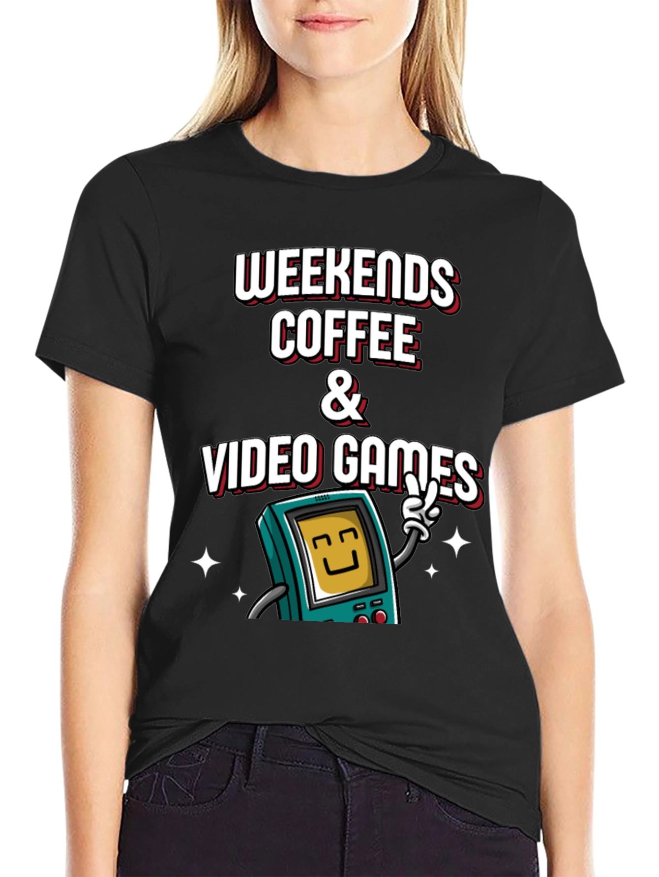 Weekends Coffee & Video Games Graphic Tee