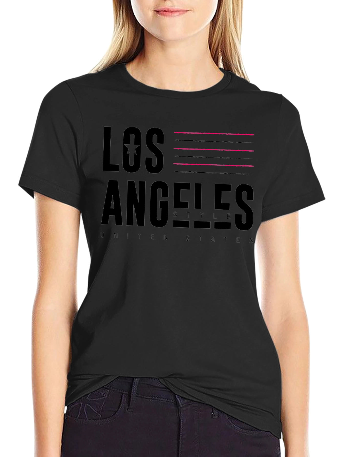 Los Angeles Style T-Shirt - Black