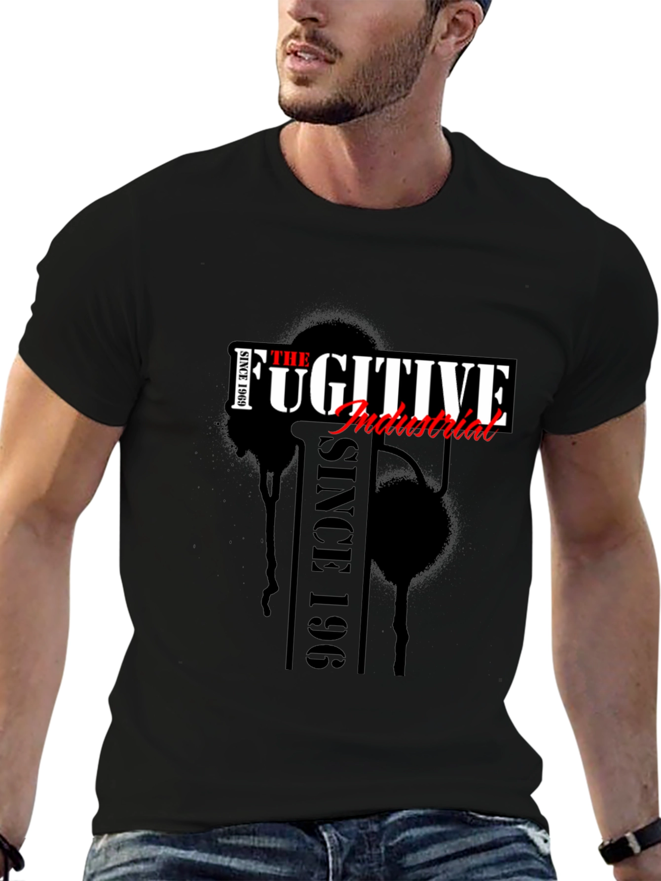 The Fugitive Industrial Black Graphic Tee