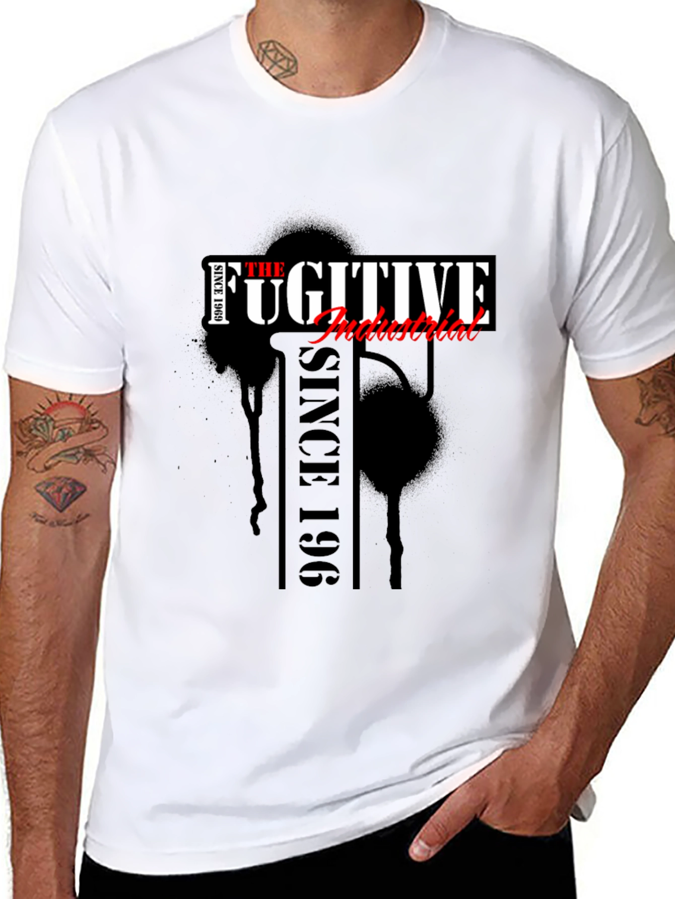 The Fugitive Industrial Black Graphic Tee