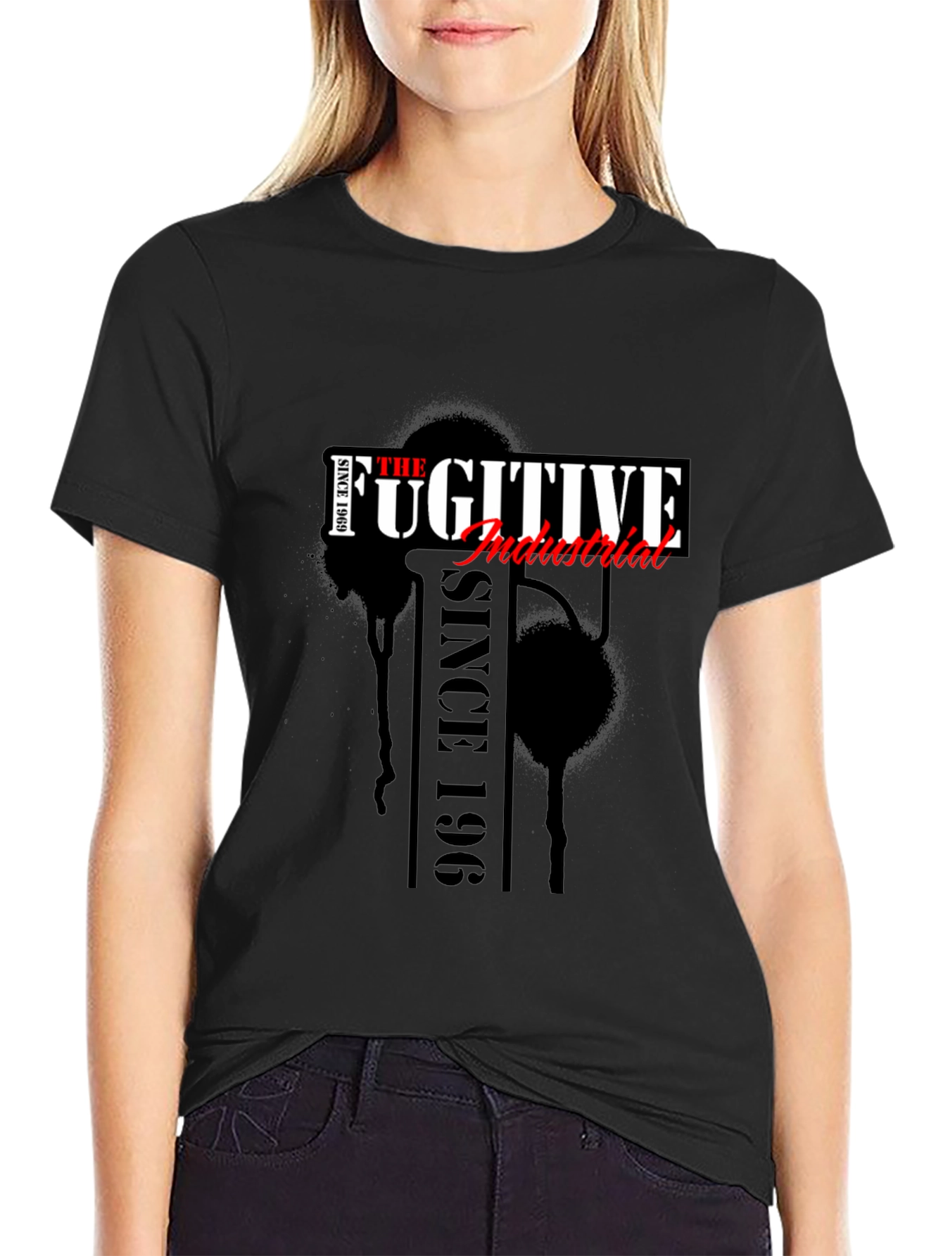 The Fugitive Industrial Black Graphic Tee