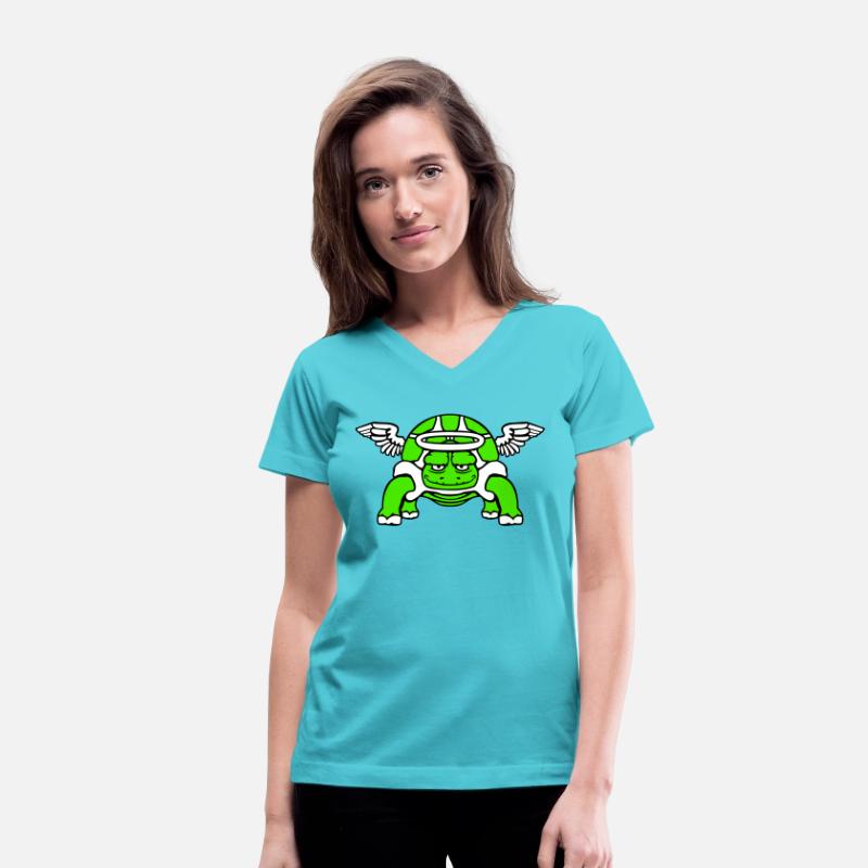 Turtle angel heaven wings halo flying holy funny