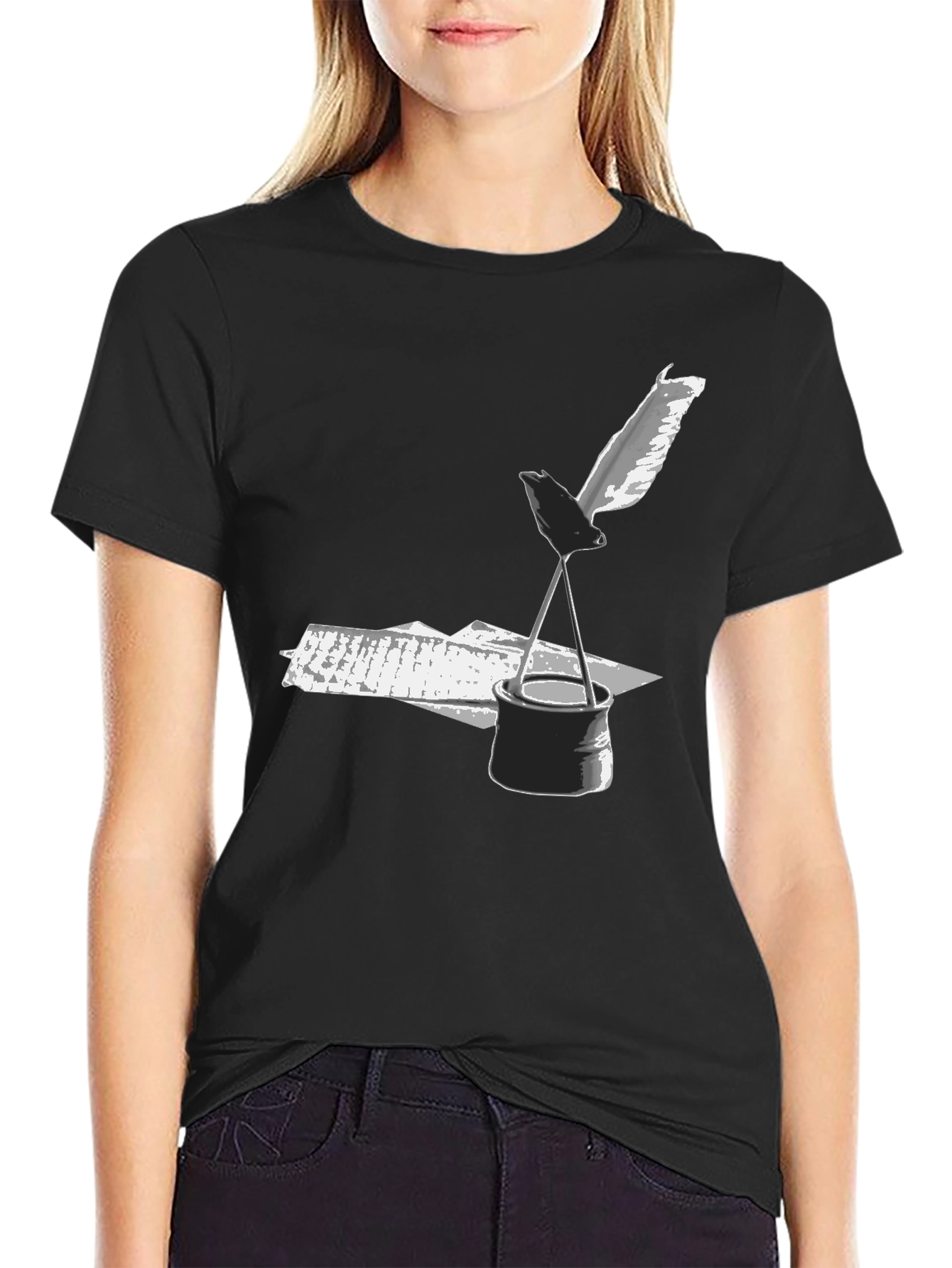 Inkwell & Quill Graphic Tee - Black