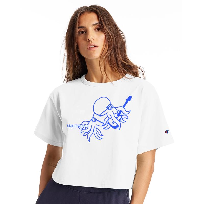 Two Octopus Kraken Squid Guitar Flute 2 Band Team