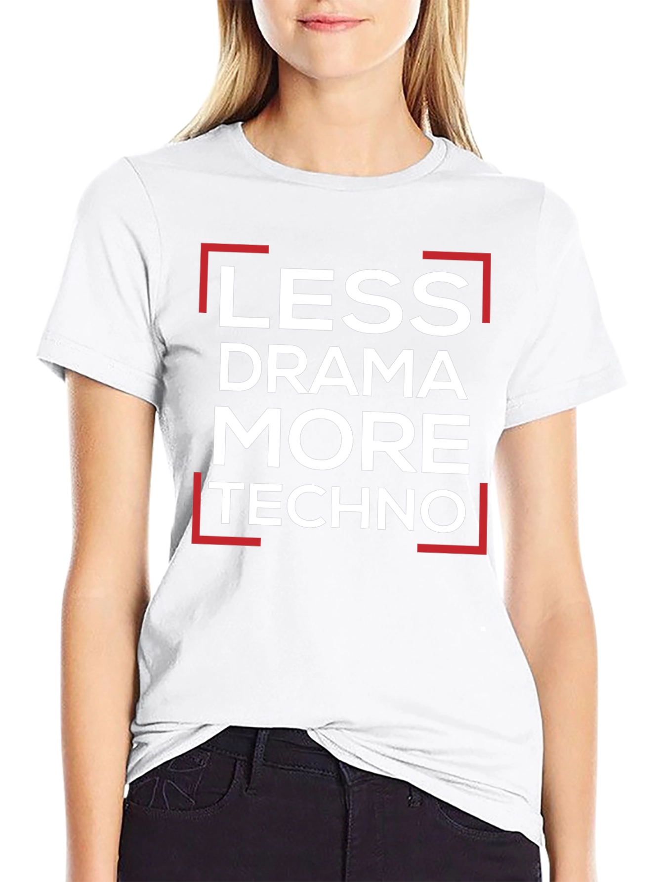 Less Drama More Techno Graphic Tee