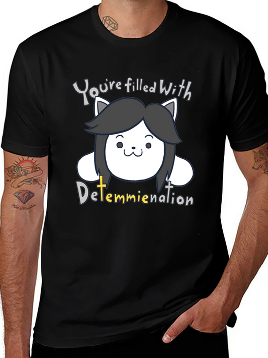 Temmie Determination T-Shirt - Undertale Inspired Design