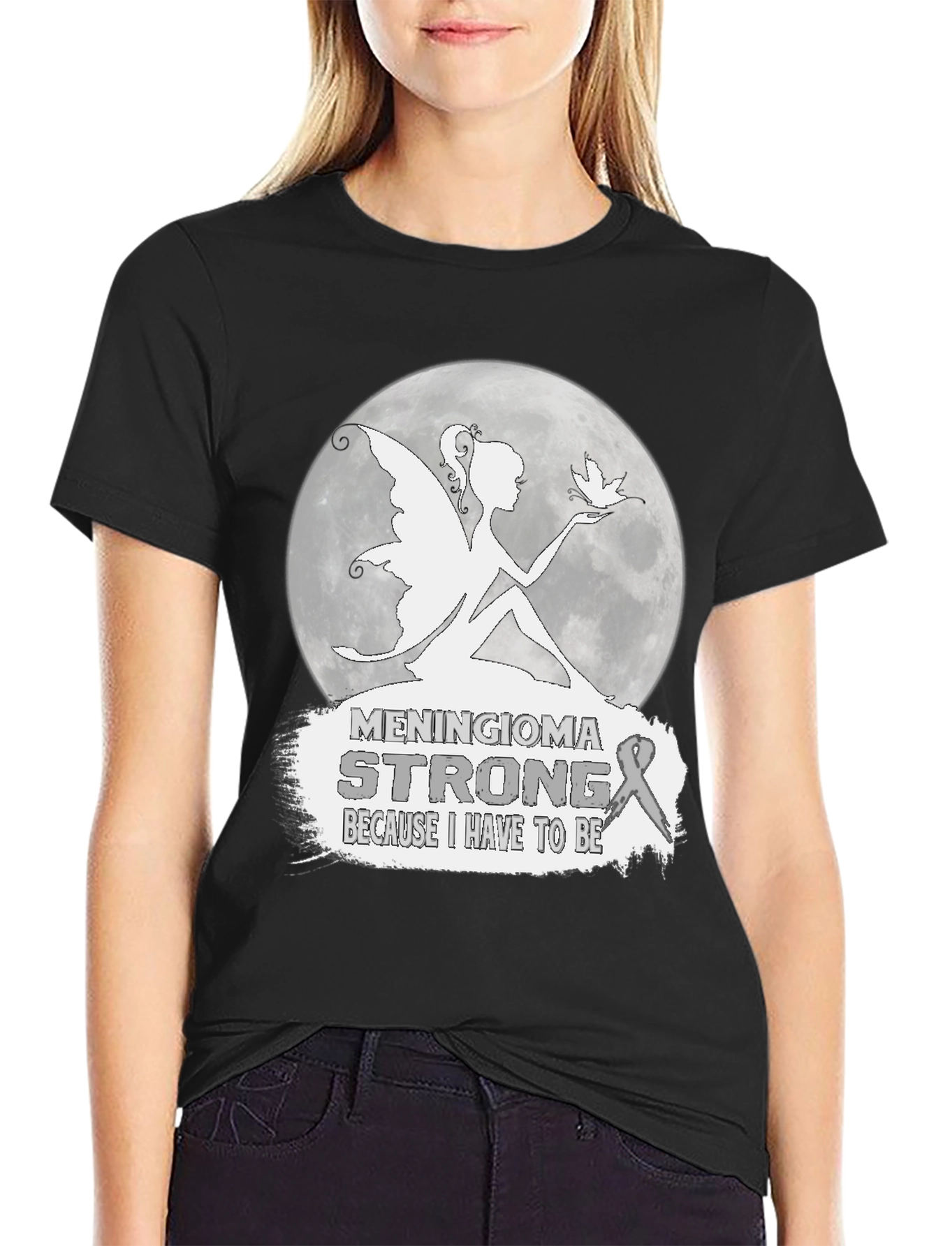Meningioma Strong Fairy T-Shirt - Support Awareness