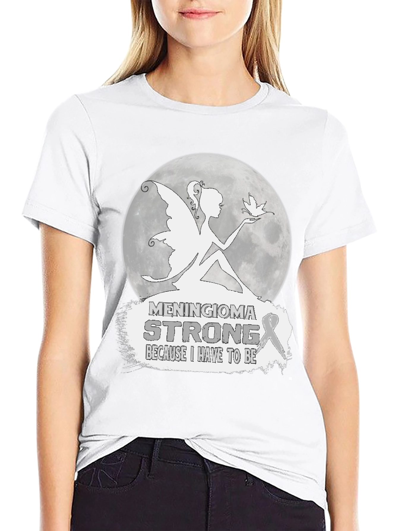 Meningioma Strong Fairy T-Shirt - Support Awareness