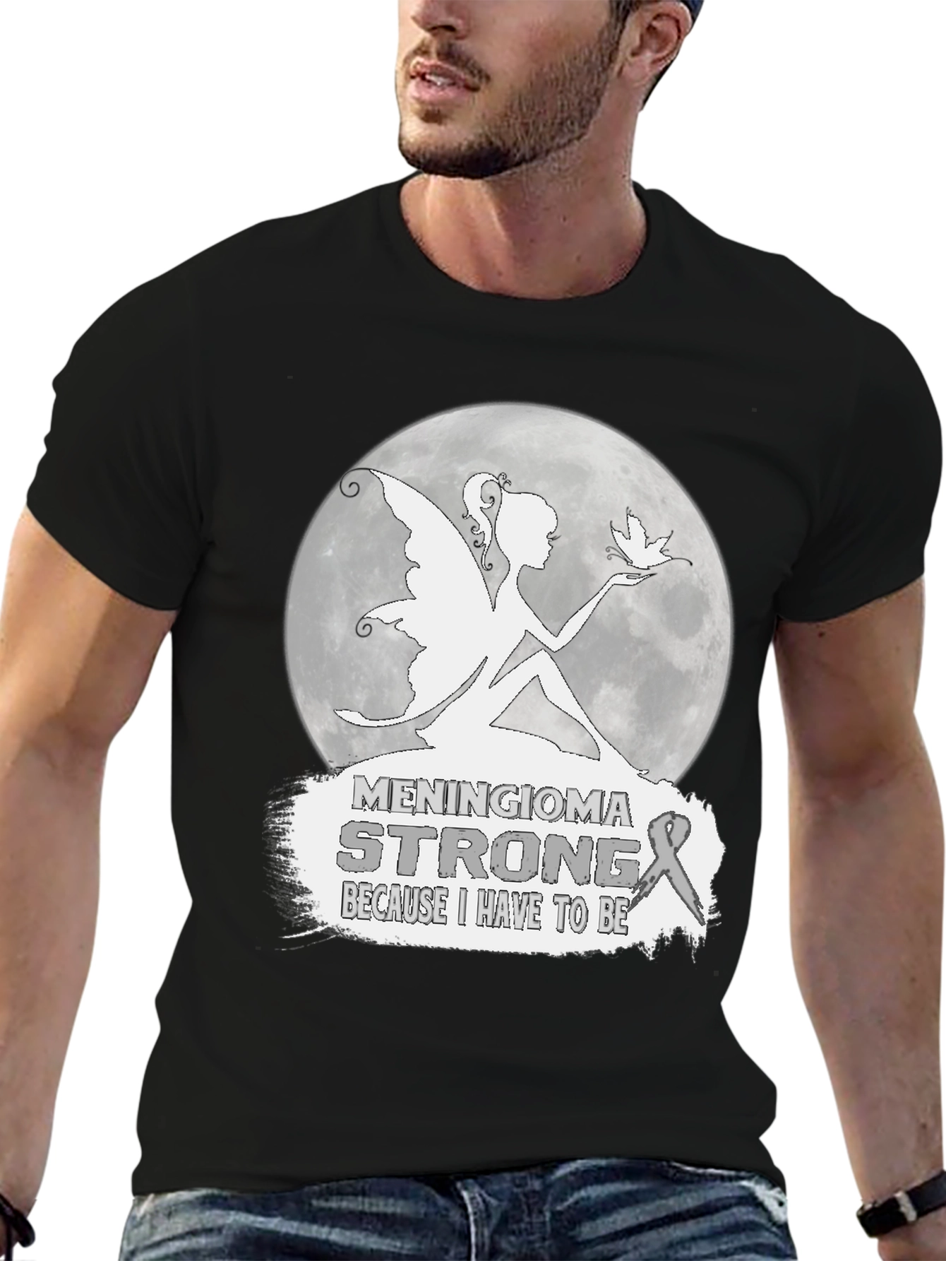 Meningioma Strong Fairy T-Shirt - Support Awareness