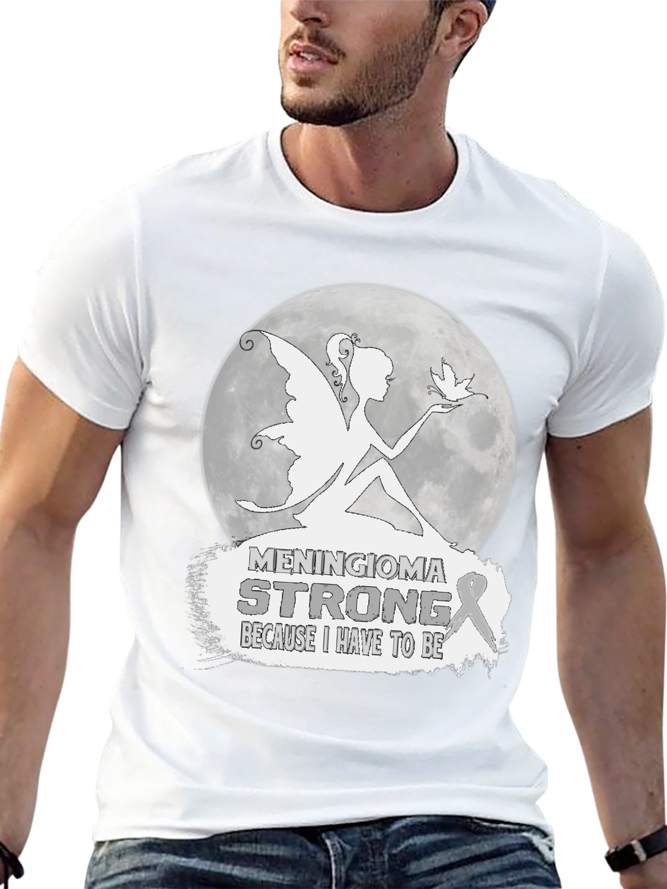 Meningioma Strong Fairy T-Shirt - Support Awareness