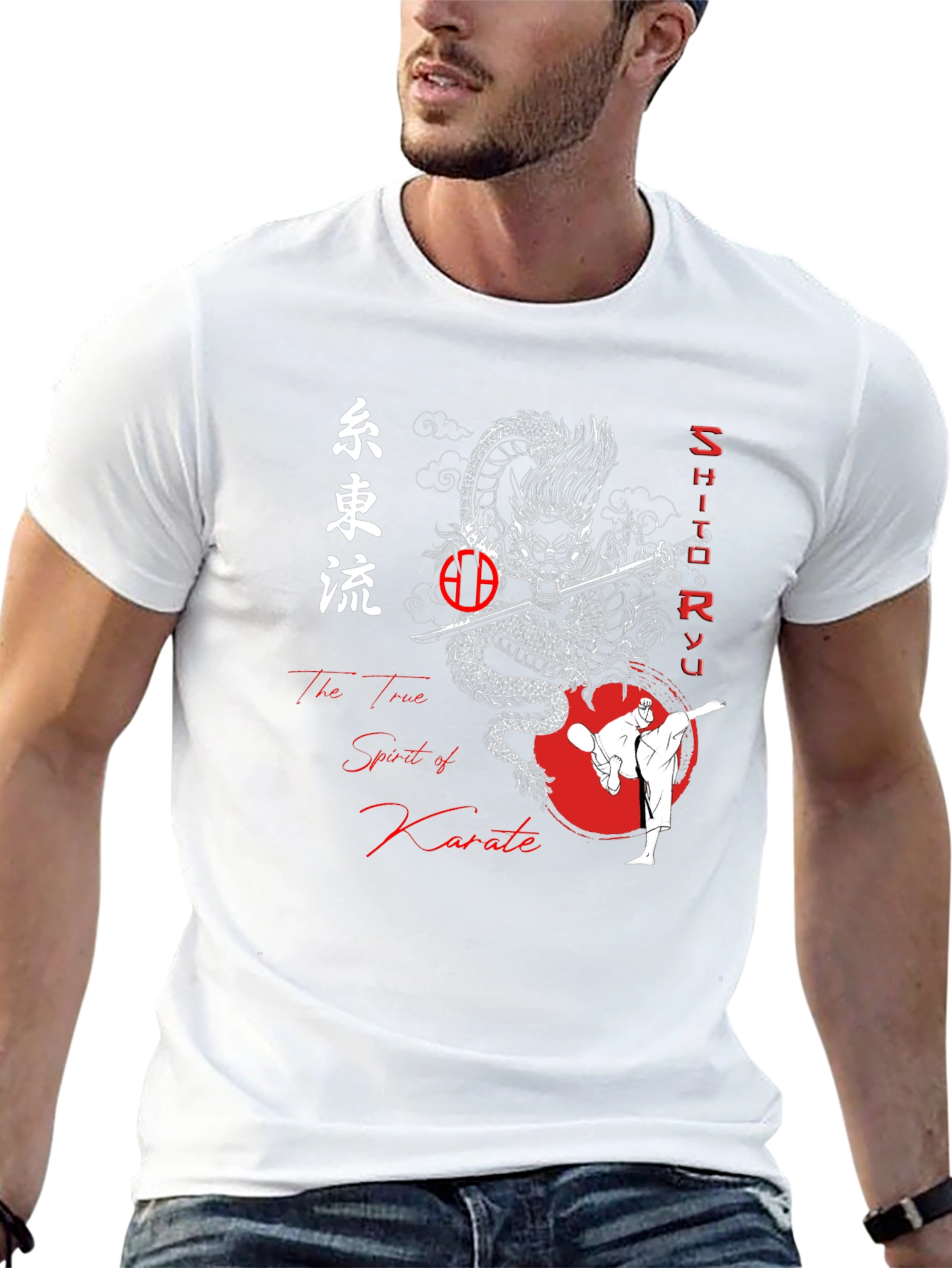 Karate Dragon Graphic Tee - Martial Arts T-Shirt