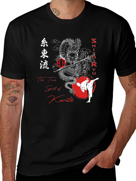 Karate Dragon Graphic Tee - Martial Arts T-Shirt