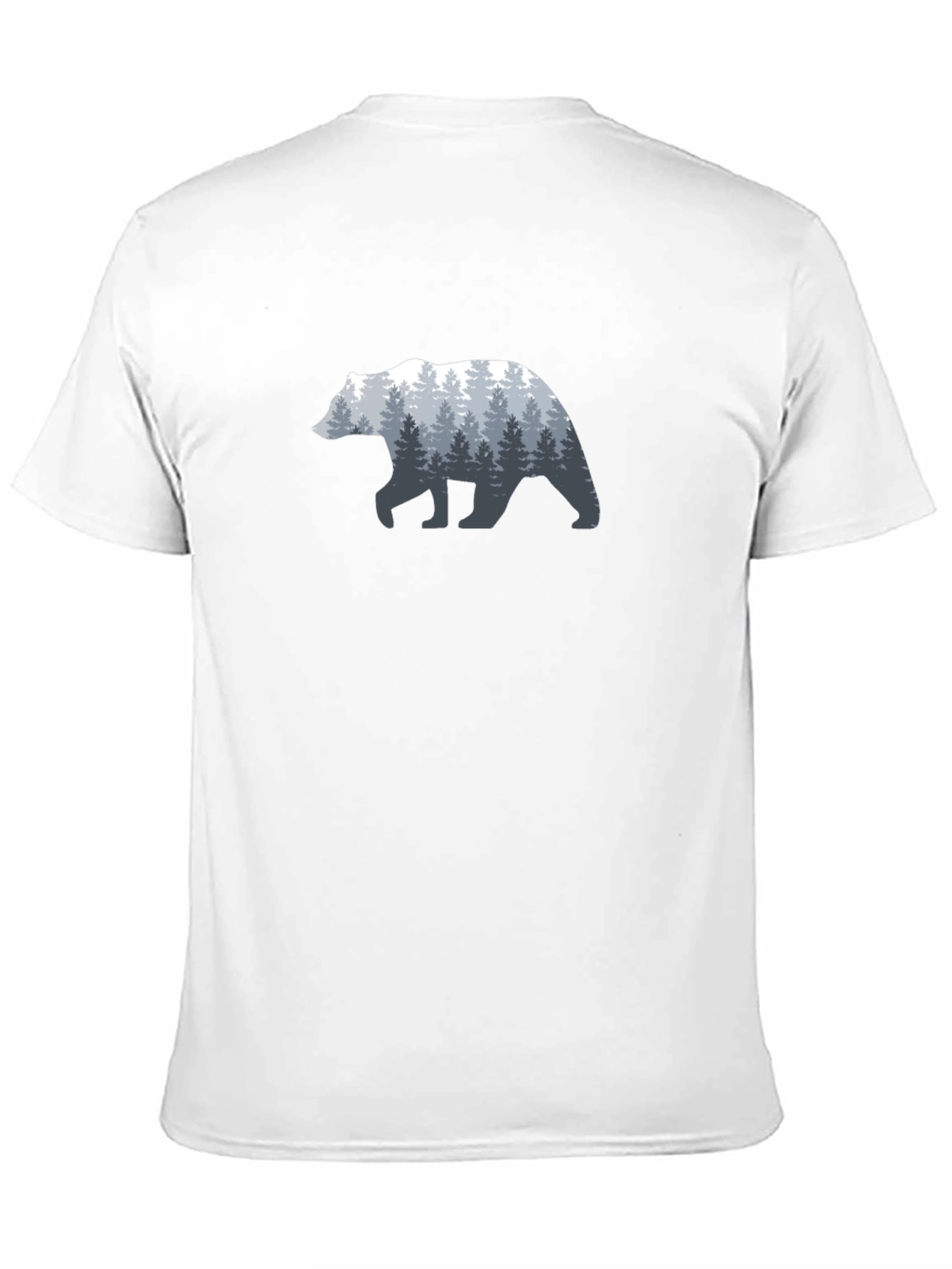 Nature Bear Graphic Tee - Mens Black T-Shirt