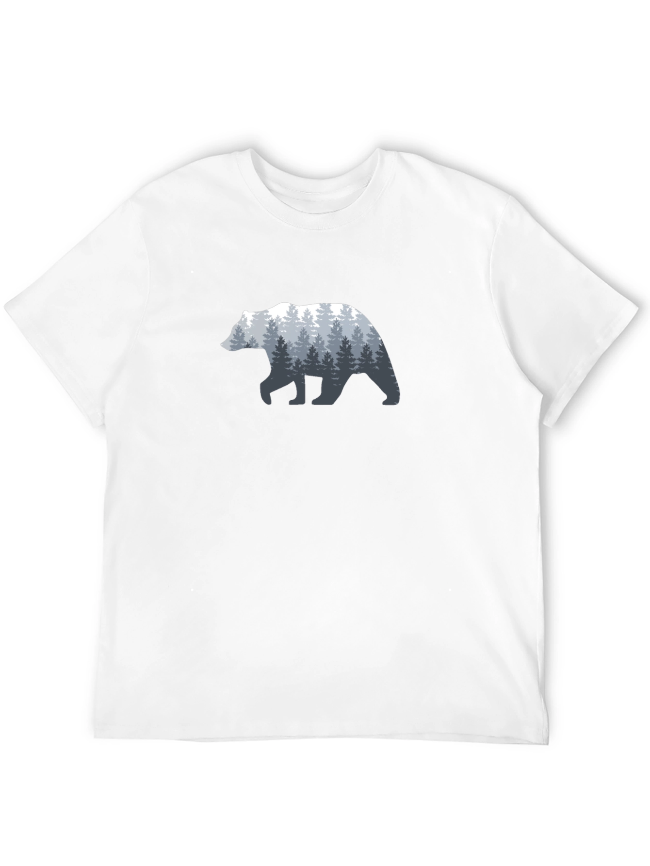 Nature Bear Graphic Tee - Mens Black T-Shirt