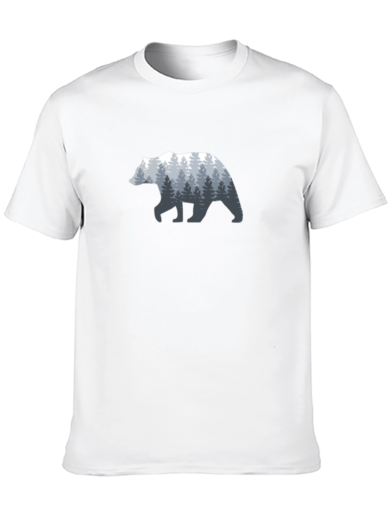 Nature Bear Graphic Tee - Mens Black T-Shirt