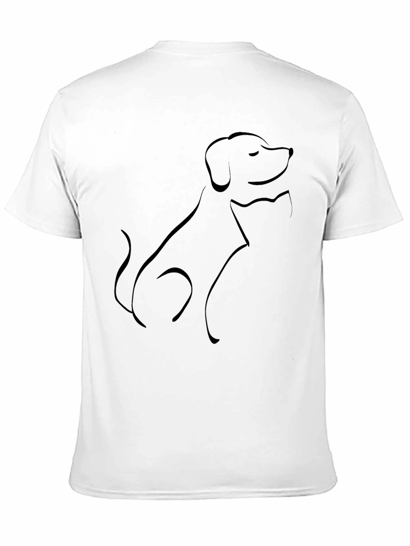 Black Cat & Dog Outline Graphic Tee