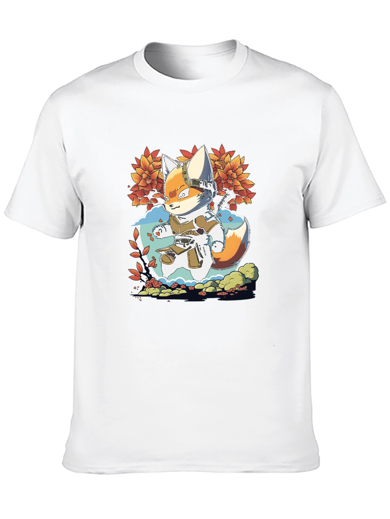 Fox Ninja Graphic Tee - Mens Black T-Shirt