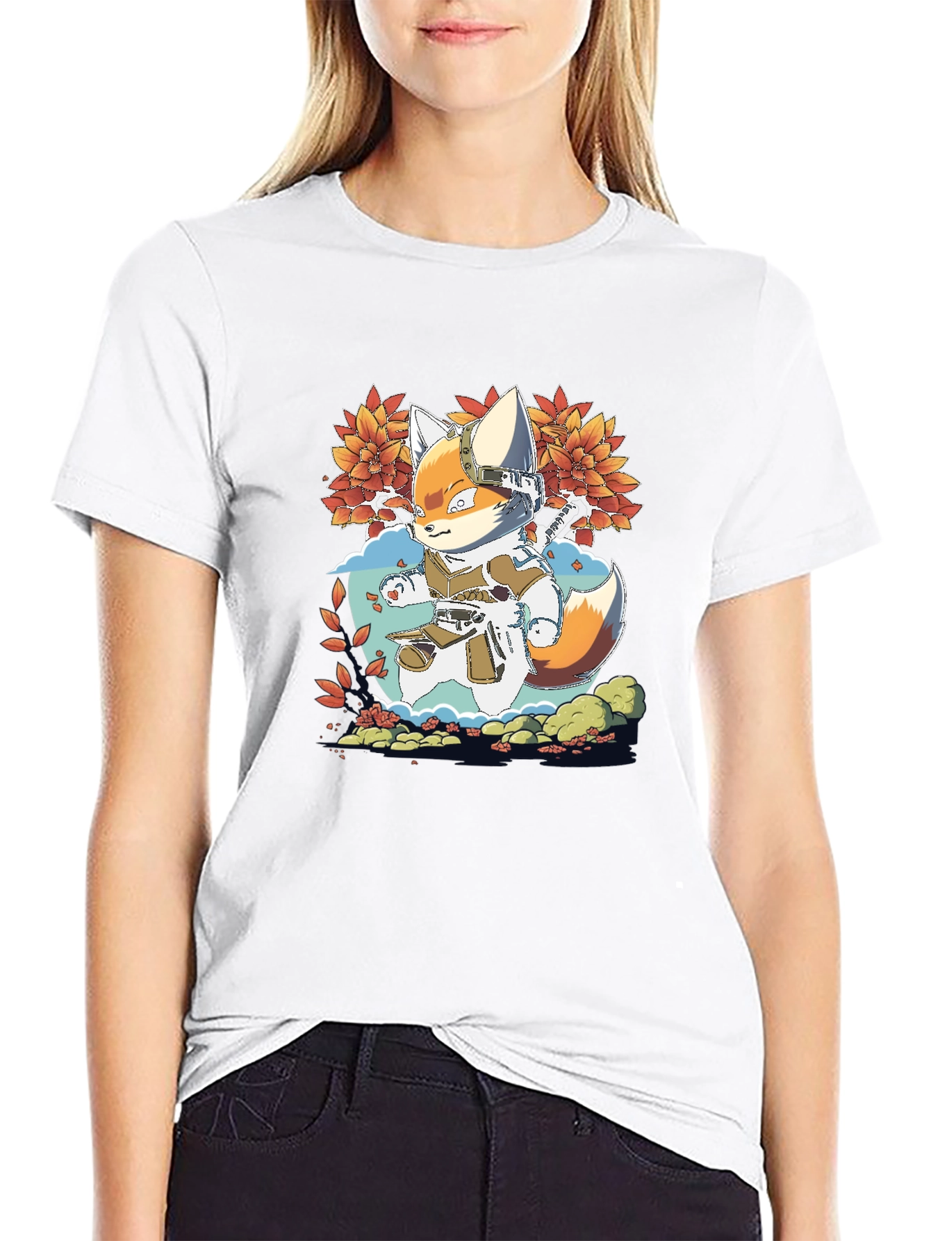 Fox Ninja Graphic Tee - Mens Black T-Shirt