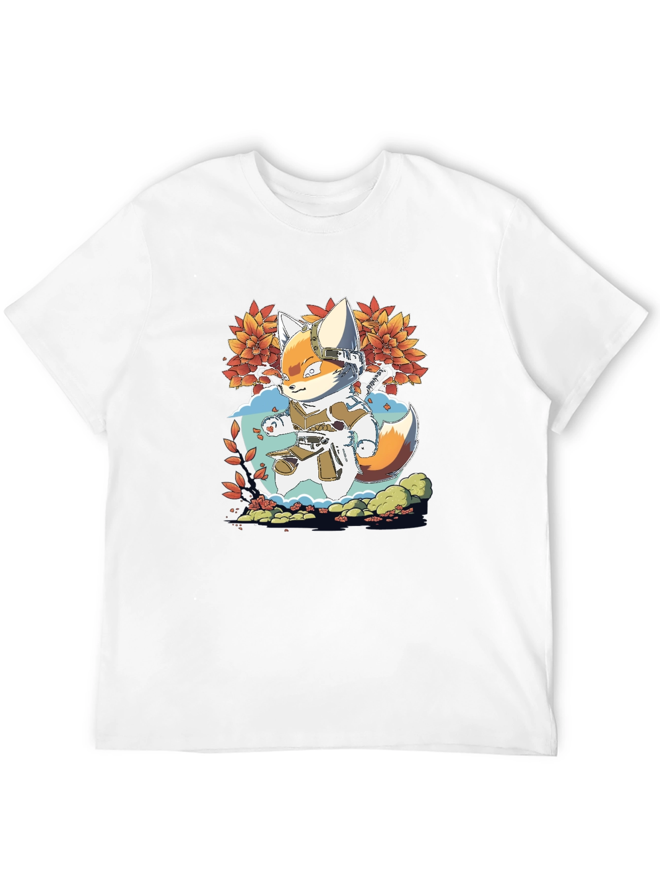 Fox Ninja Graphic Tee - Mens Black T-Shirt