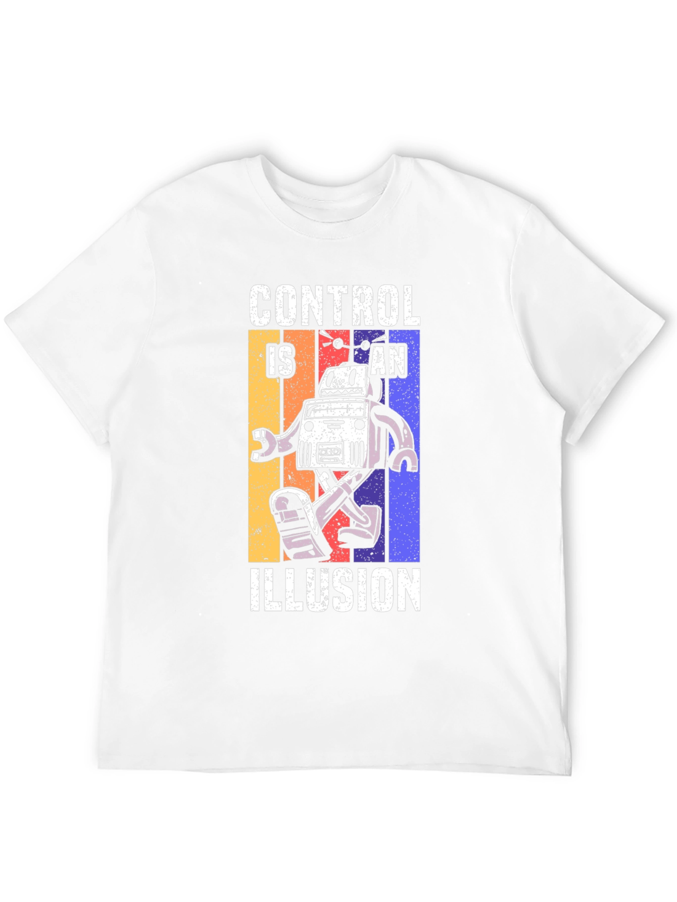 Control is an Illusion Robot Graphic T-Shirt