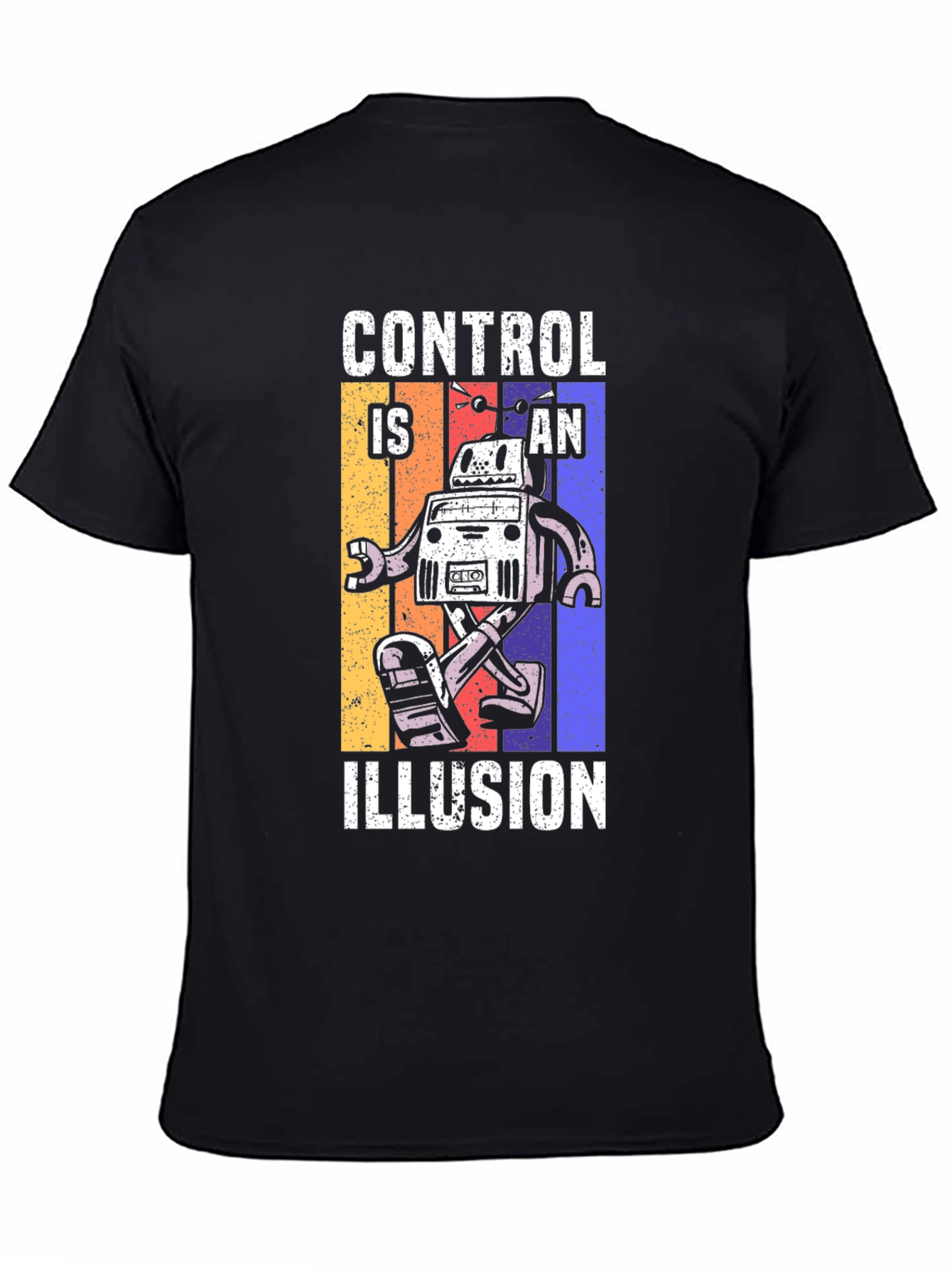 Control is an Illusion Robot Graphic T-Shirt