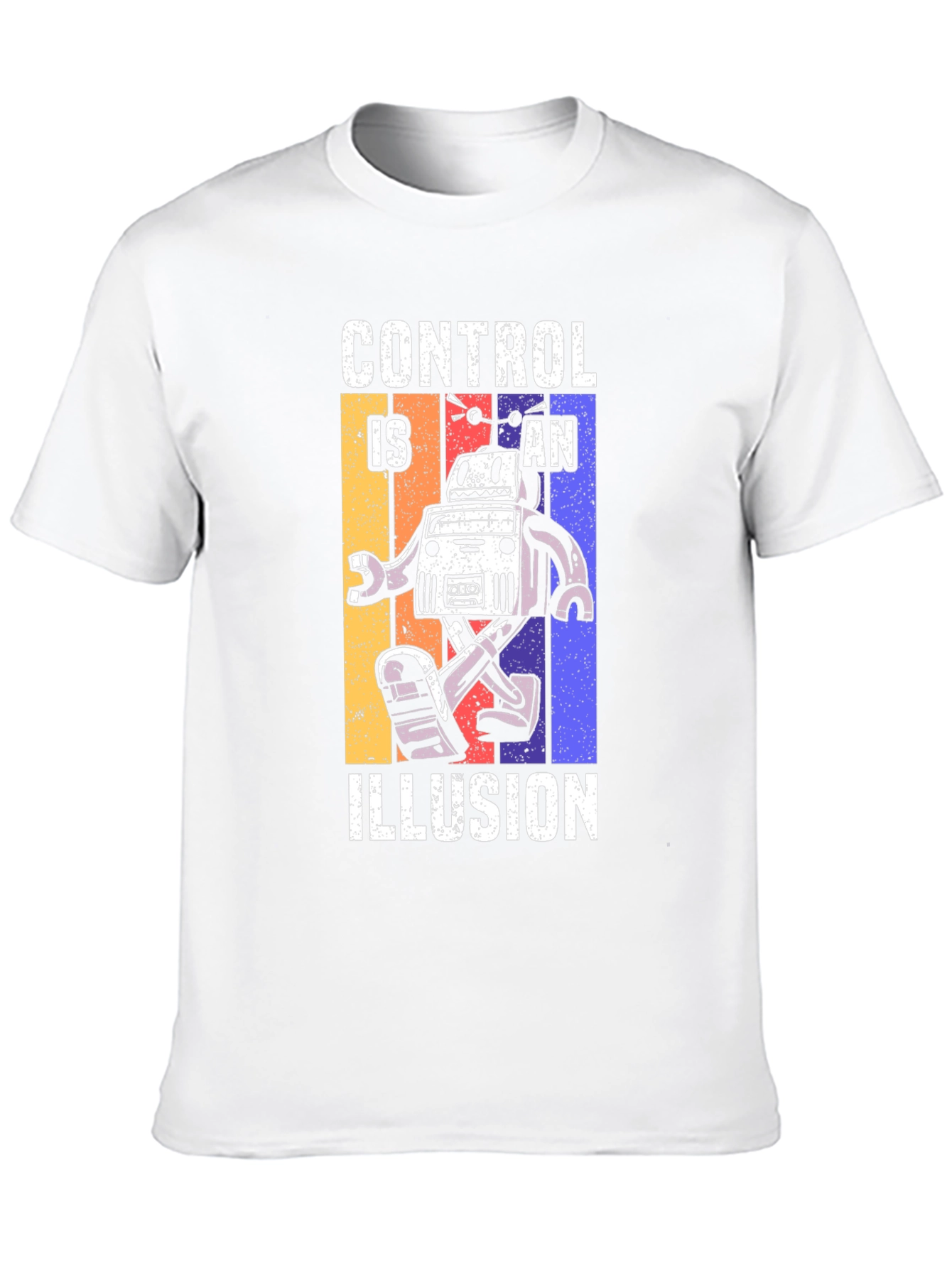 Control is an Illusion Robot Graphic T-Shirt