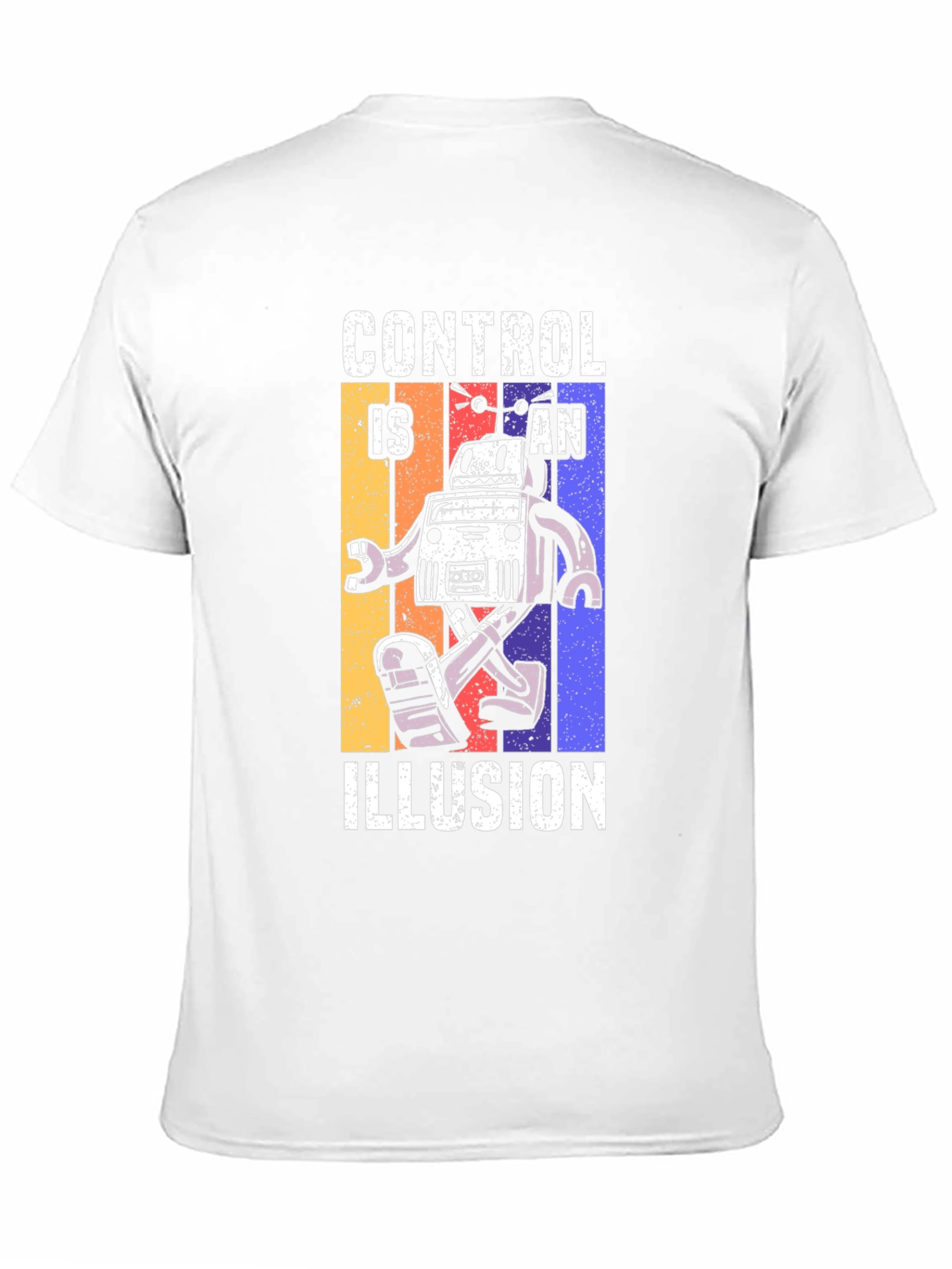 Control is an Illusion Robot Graphic T-Shirt