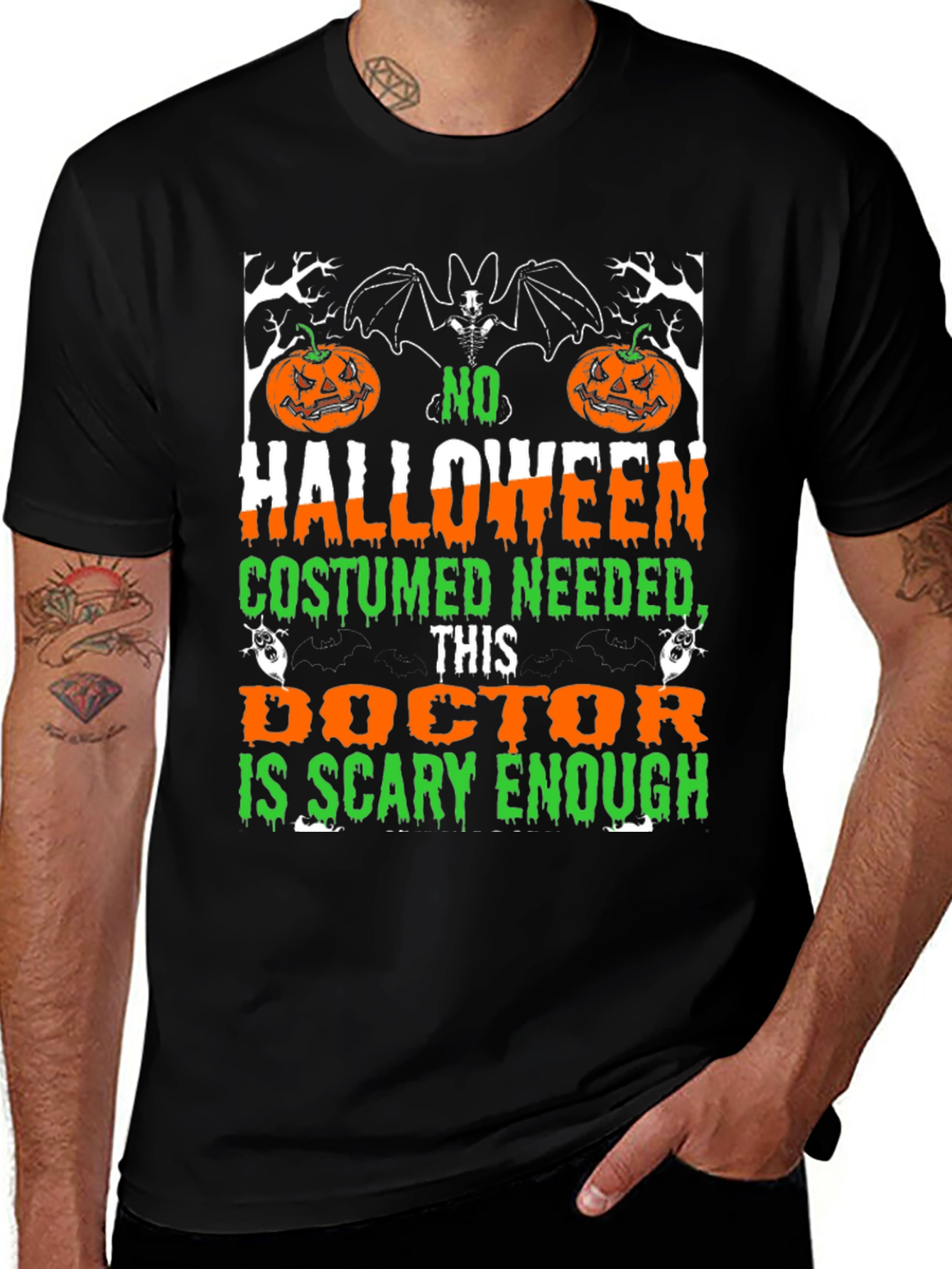 Halloween Doctor T-Shirt - Scary Enough Costume Tee