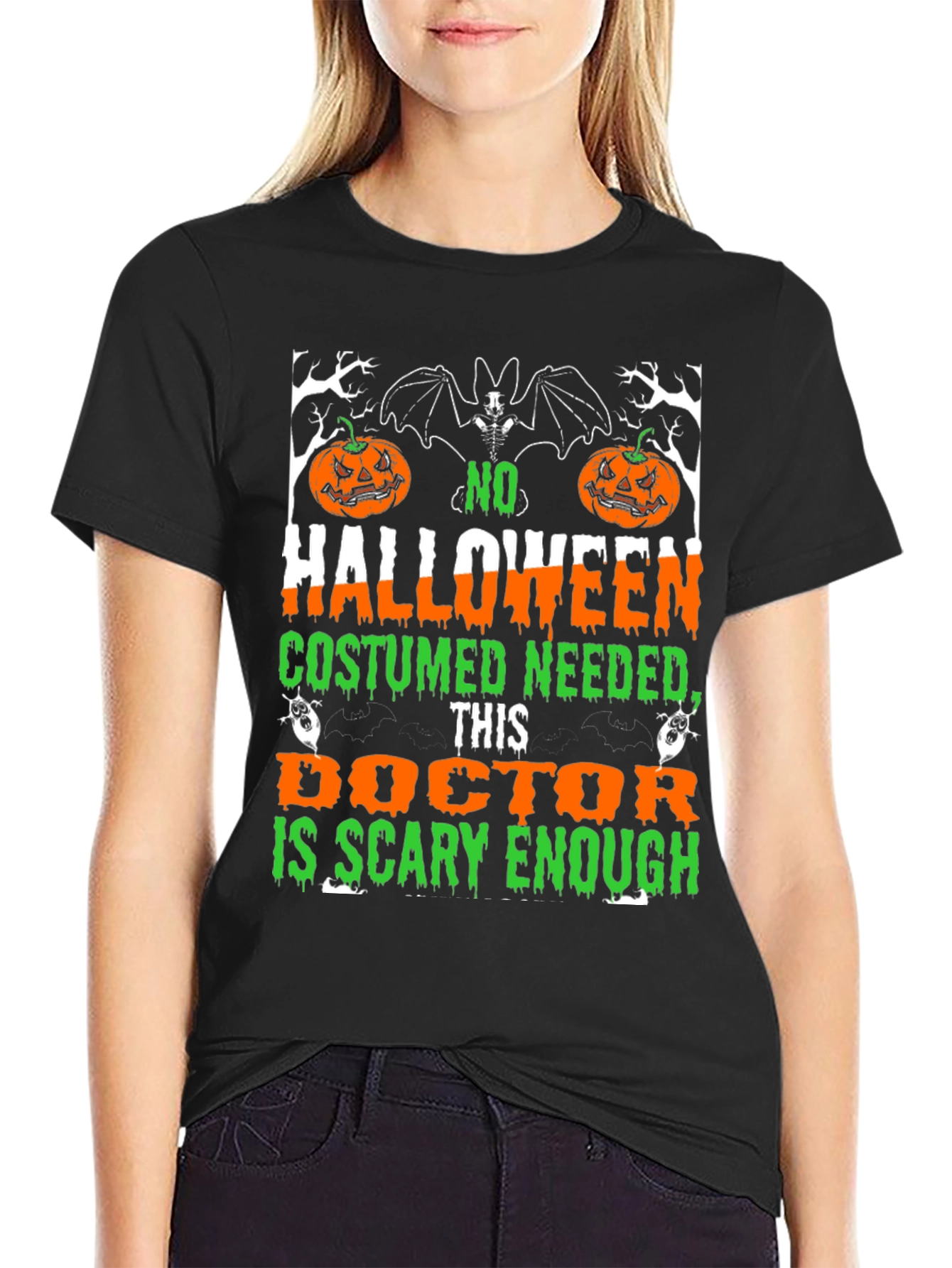 Halloween Doctor T-Shirt - Scary Enough Costume Tee